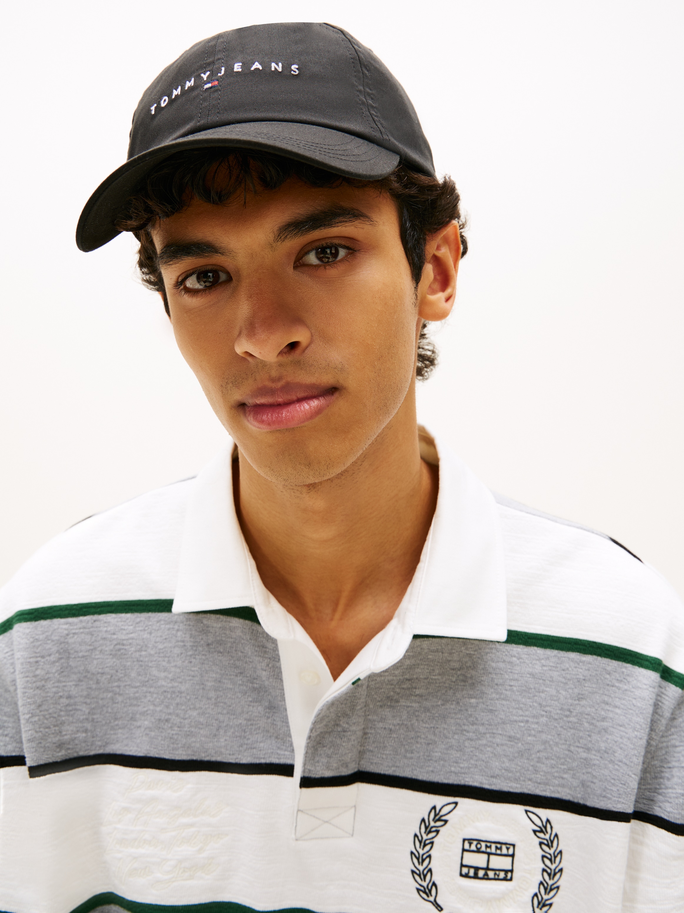 Tommy Jeans Baseball Cap »TJM LINEAR LOGO« Regular fit mit festem Schirm