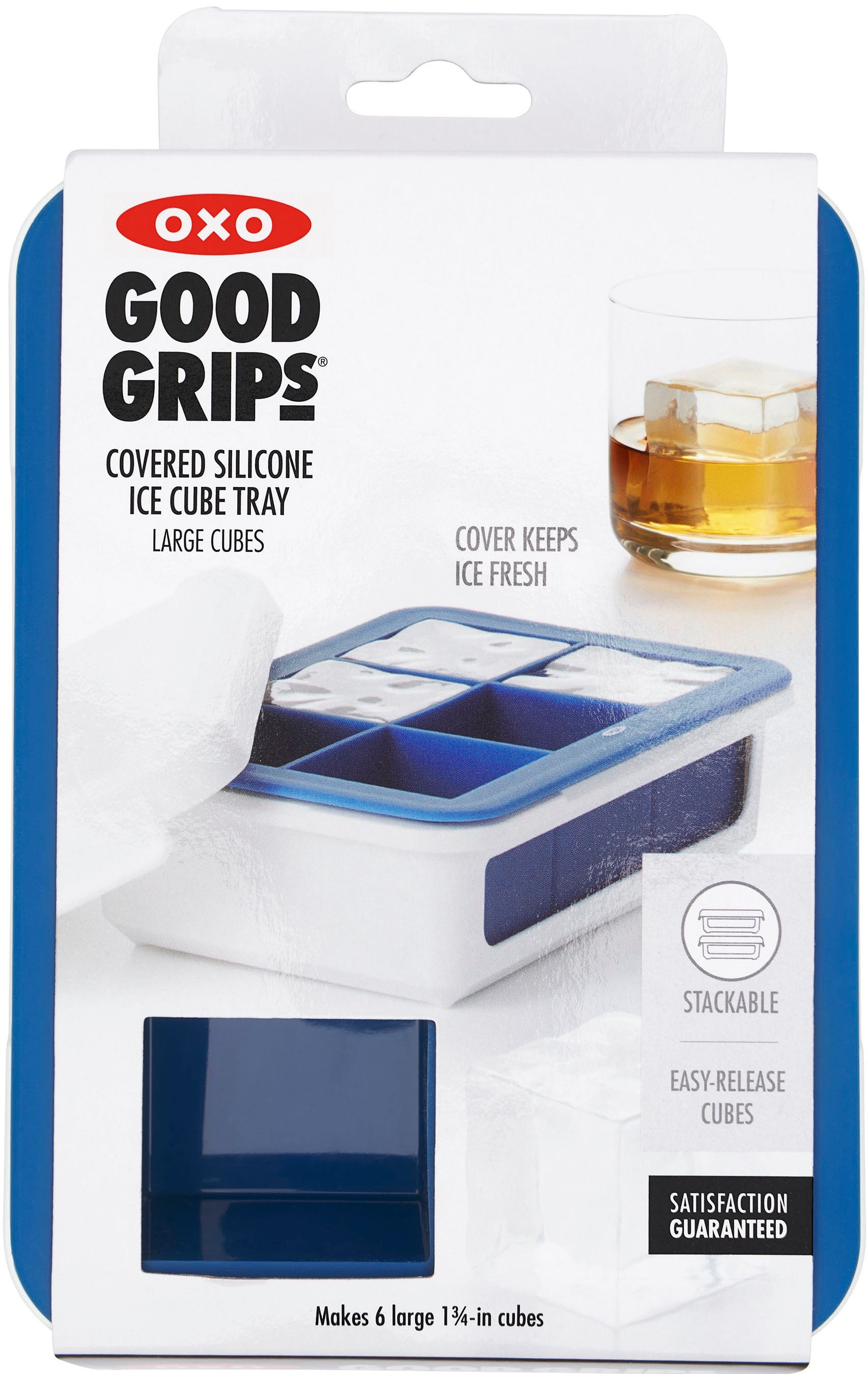OXO Good Grips Eiswürfelform »XL«, auslaufsicher, mit Deckel, Silikon