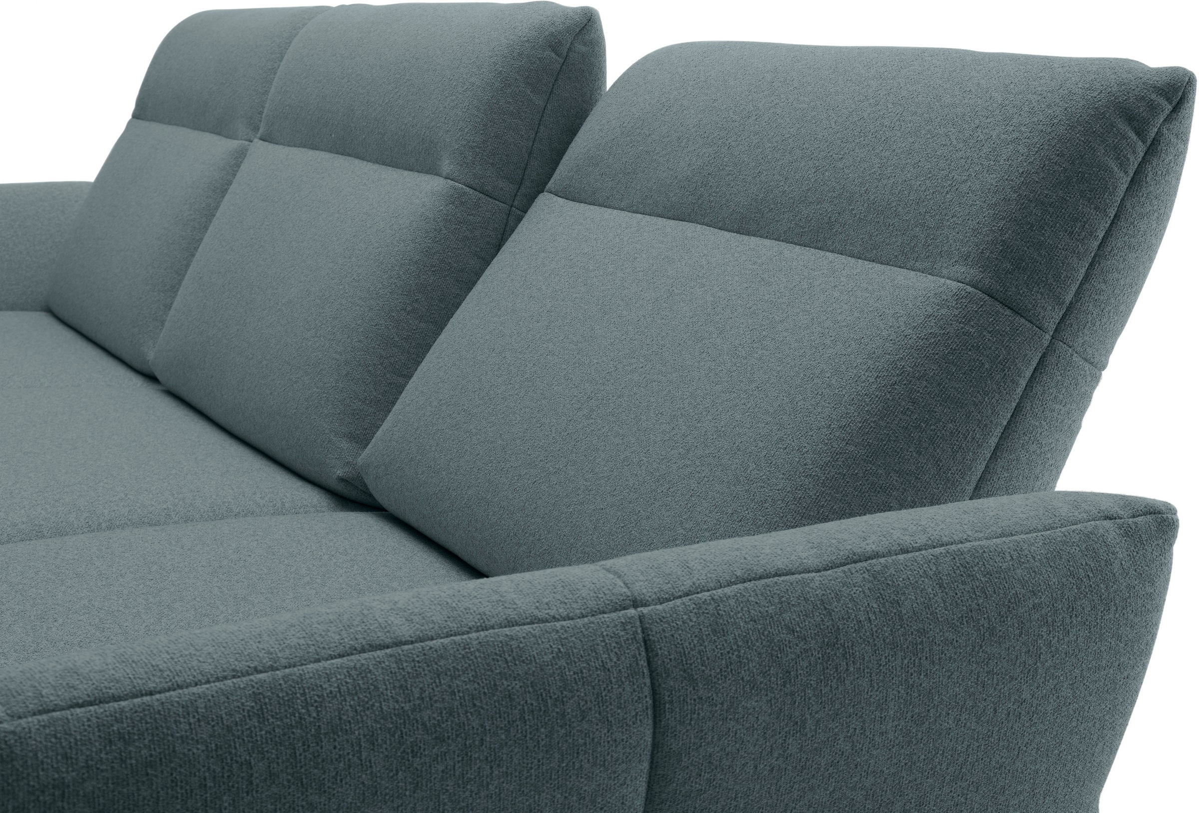 Creation BY ROLF BENZ Ecksofa »CR.460«, Sockel in Eiche, Alugussfüße in umbragrau, Breite 298 cm