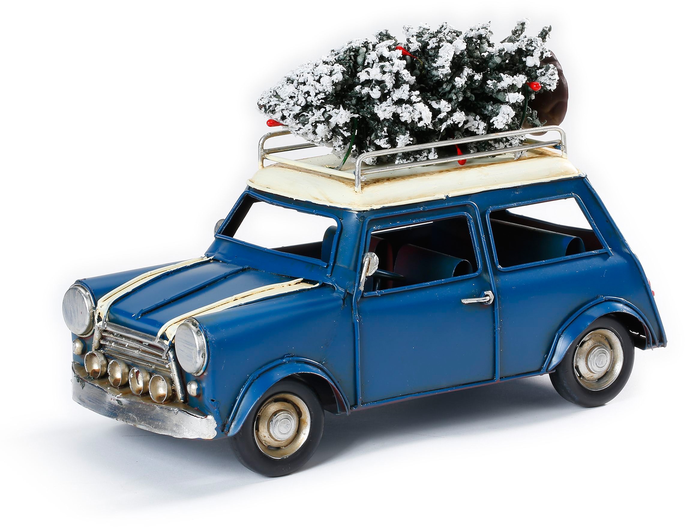 CHRISTMAS GOODS by Inge Weihnachtsfigur »Auto mit Baum, Weihnachtsdeko«, im sportlichen Look, Höhe ca. 18 cm
