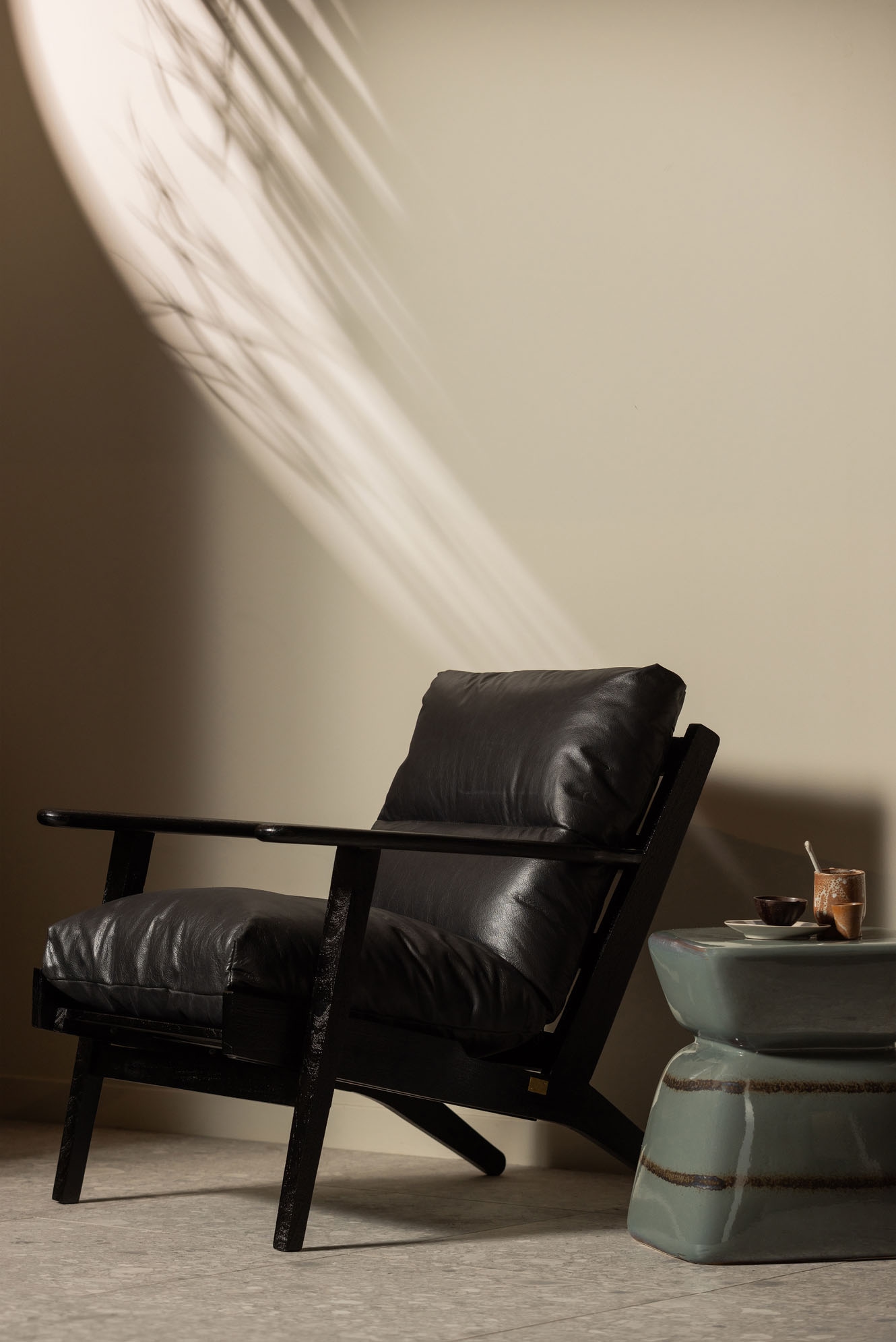 WOOOD Sessel »Houston« Rahmen aus Akazienholz, maximale Belastbarkeit 150 kg, H 86 cm