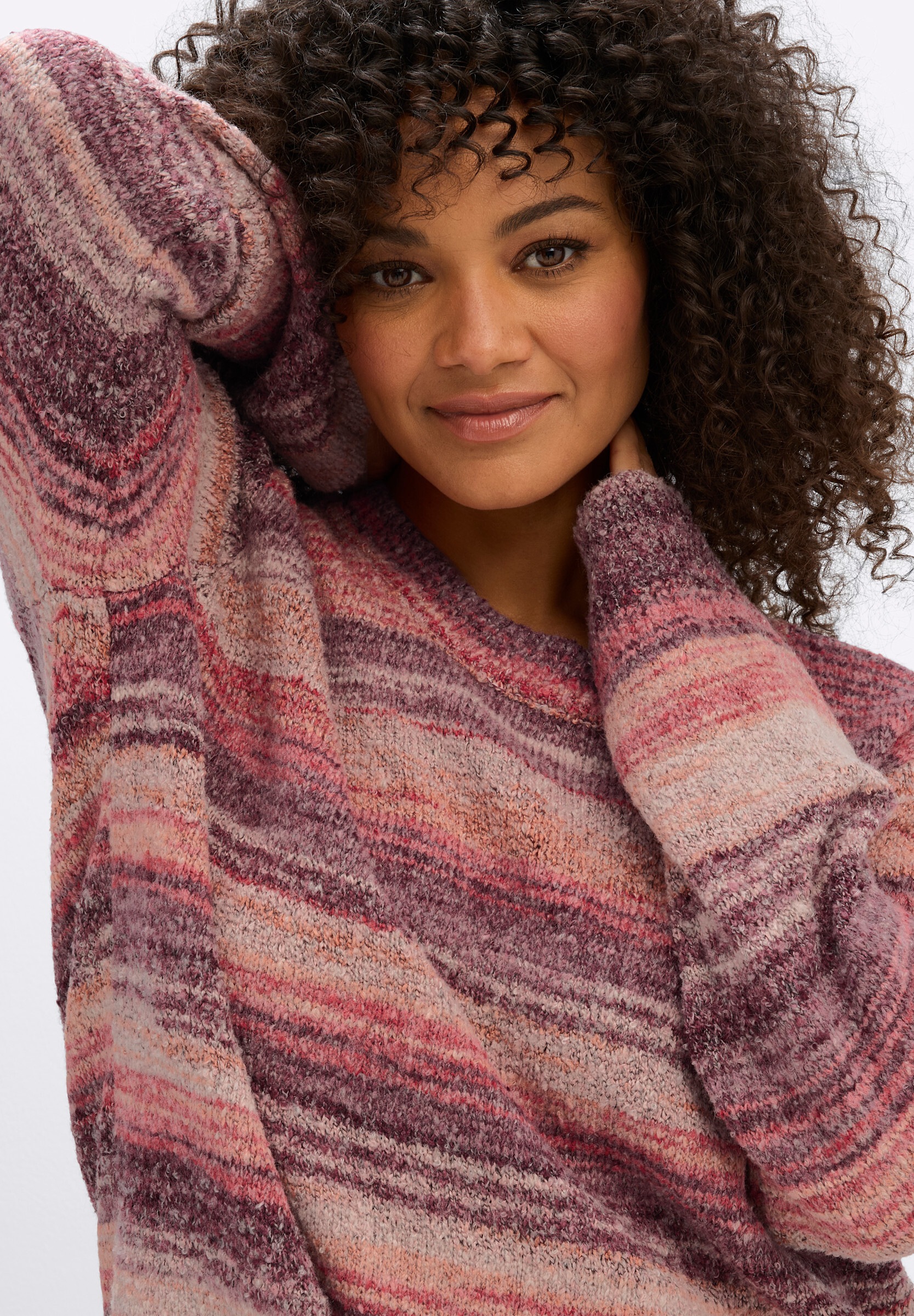 sheego by Joe Browns Longpullover »Langarm-Pullover Streifenpullover im Fabverlauf«