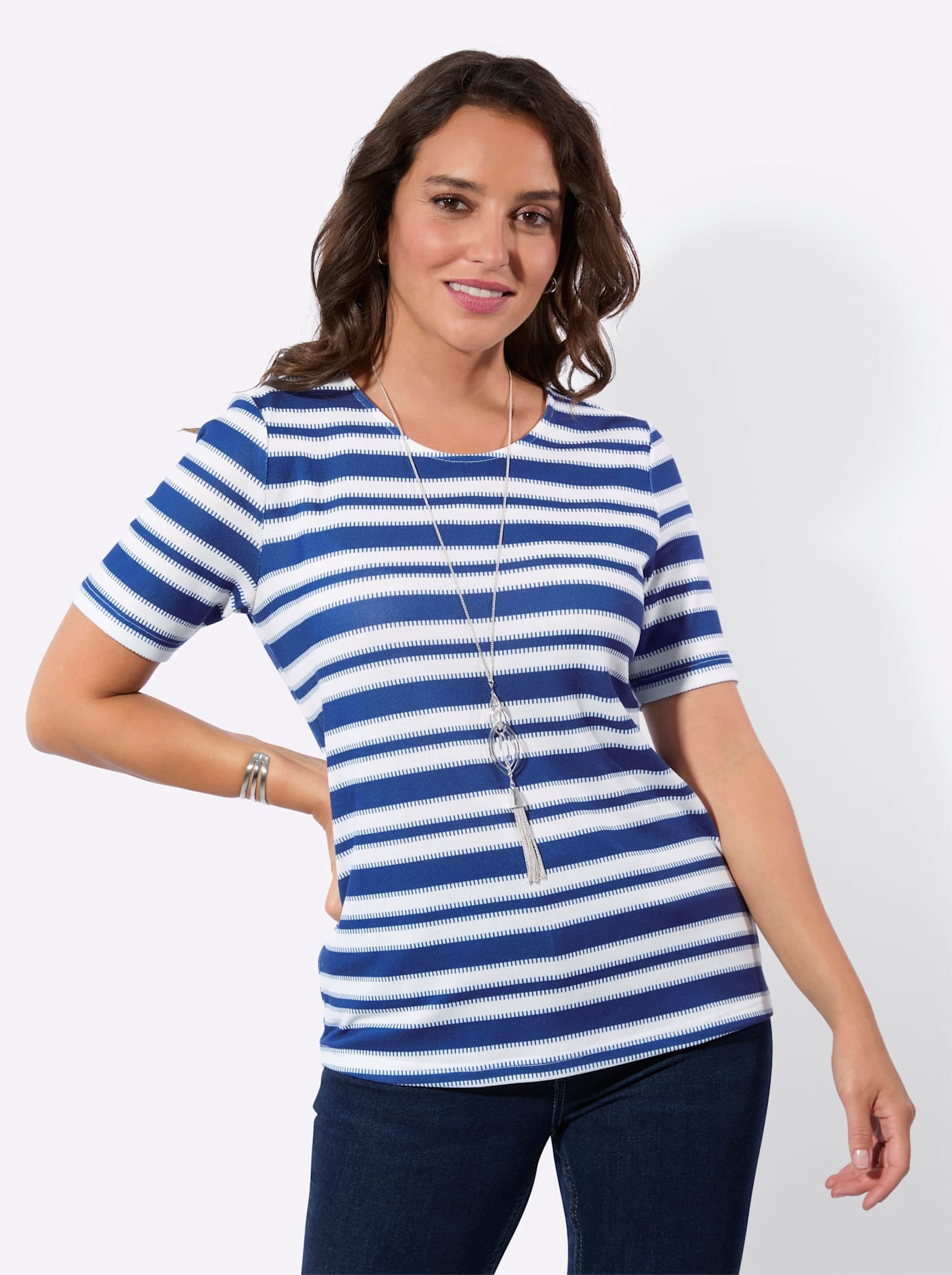 Casual Looks Rundhalsshirt »Kurzarm-Shirt« 1 tlg.