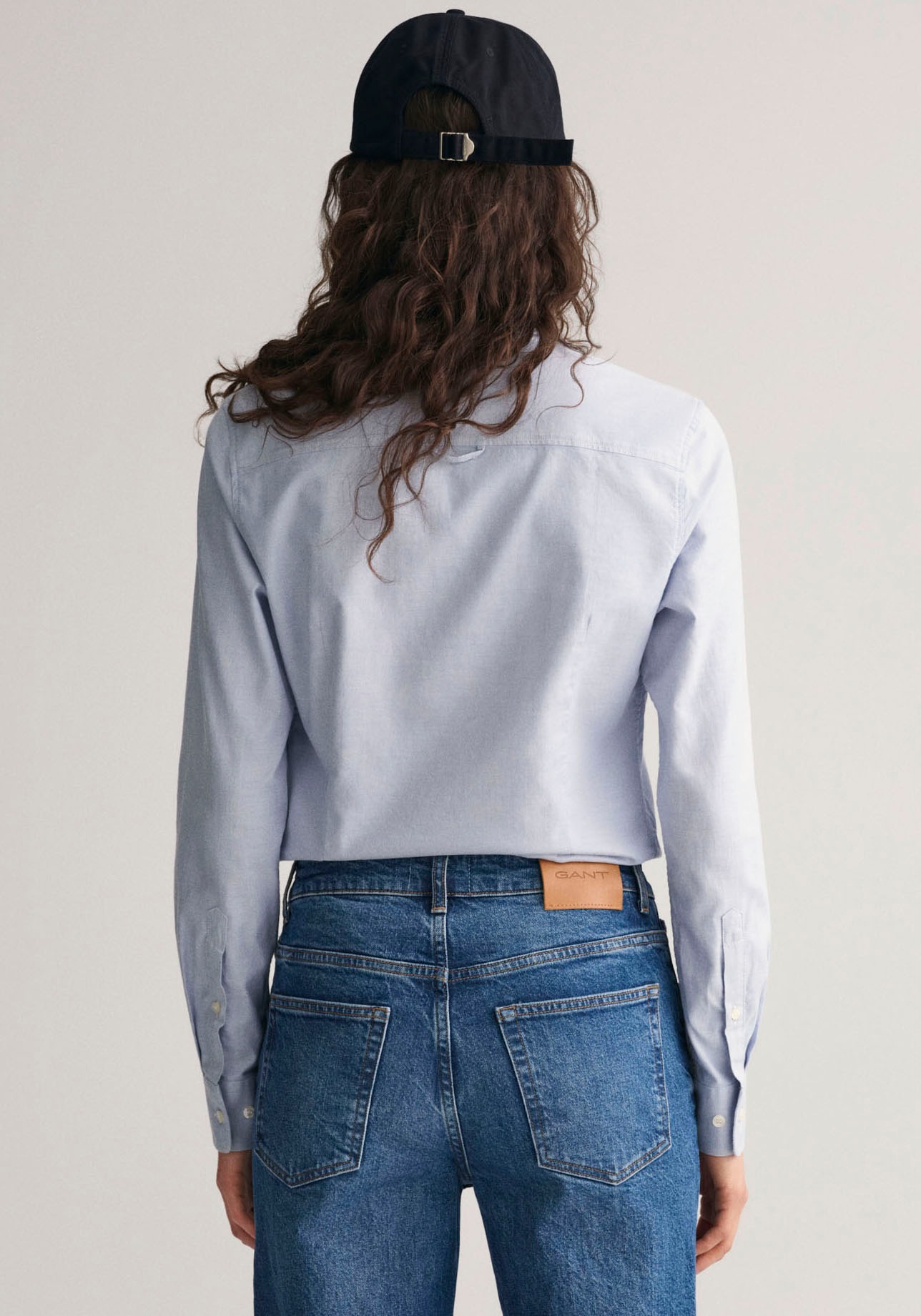 Gant Langarmbluse »New Slim Stretch Oxford Blouse«, für bequemen Sitz u. Bewegungsfreiheit, New Slim Stretch, bügelfrei