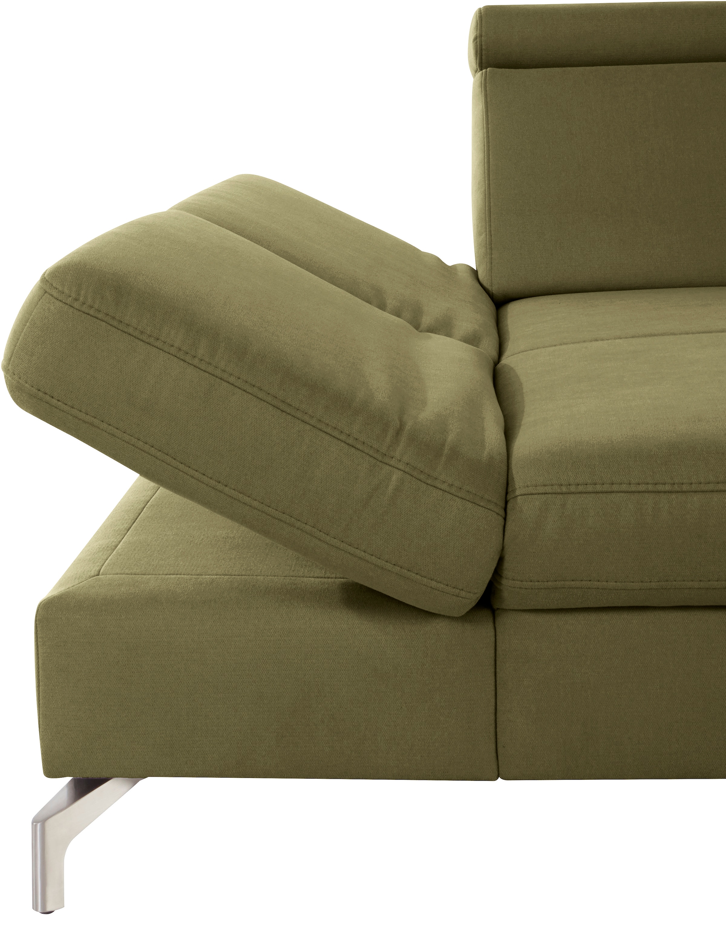 sit&more Ecksofa »Brisbane L-Form«, Fußhöhe 12 cm, inklusive Sitztiefen-, Armteil- und Kopfteilverstellung