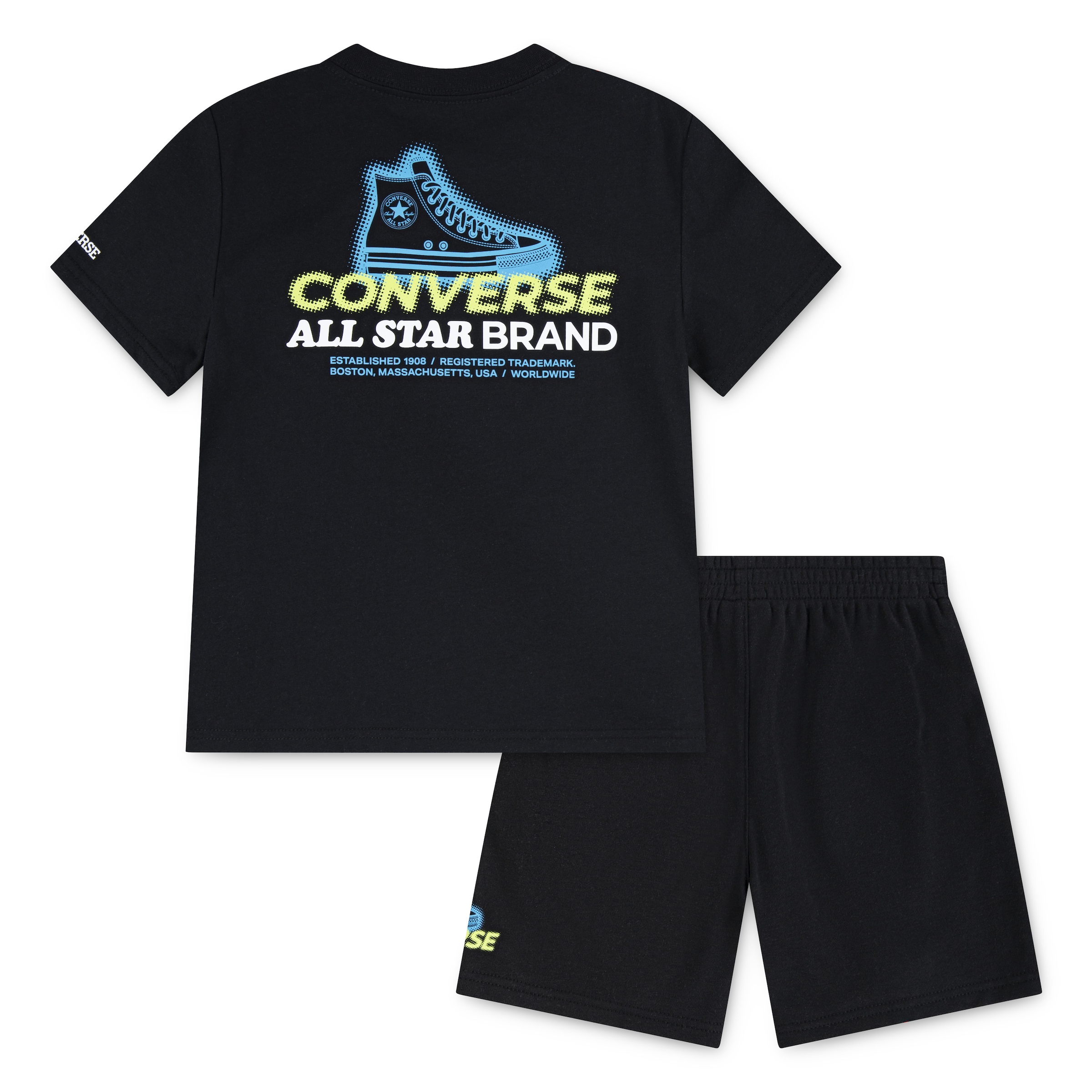 Converse T-Shirt & Shorts »CNVB DCTP GLOBE FRONTBACK HIT« 2 2-teiliges Set, aus Baumwolle und Polyester, für Kinder