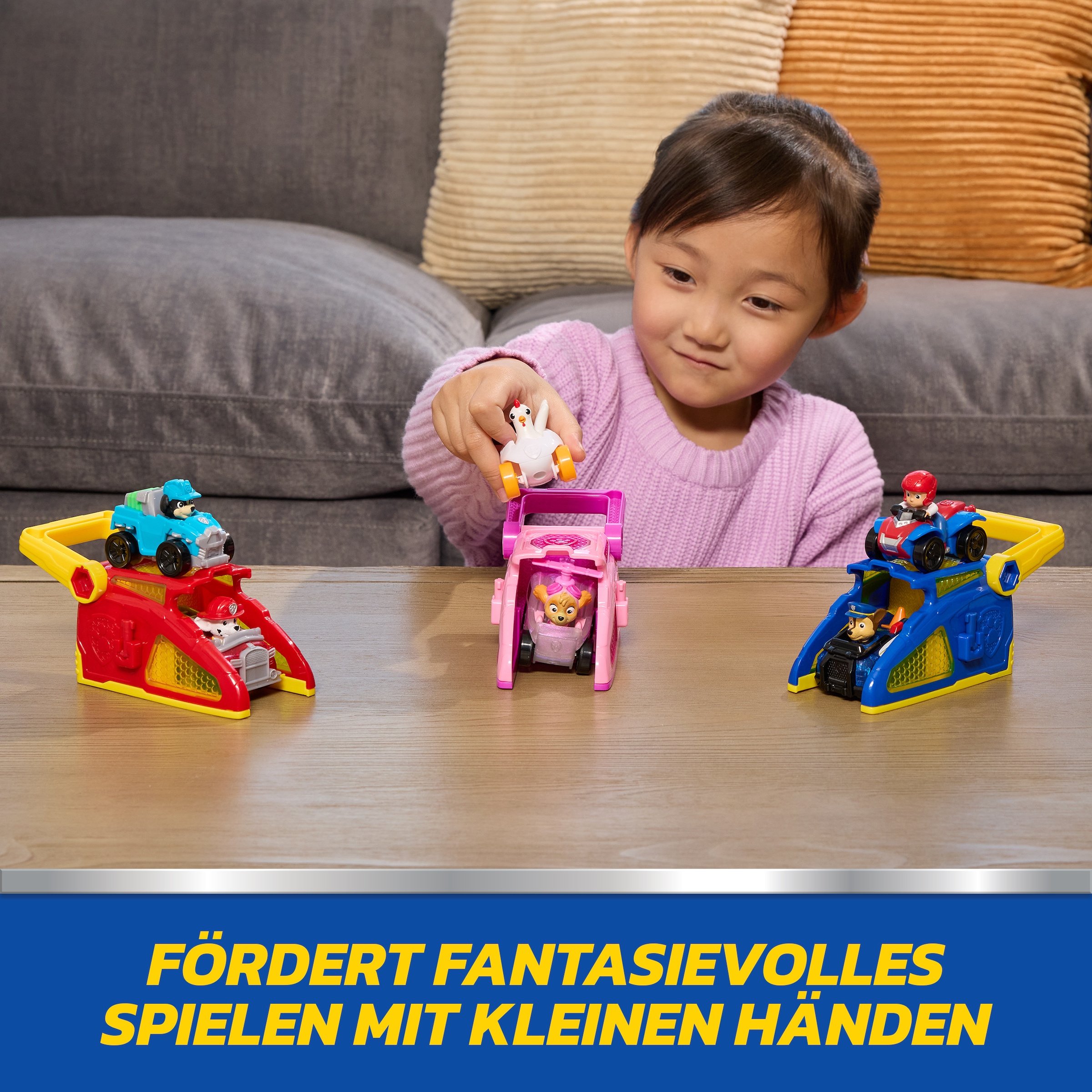 Spin Master Spielzeug-Auto »PAW Patrol – Pup Squad Launcher mit Marshall & Rex Fahrzeugen«