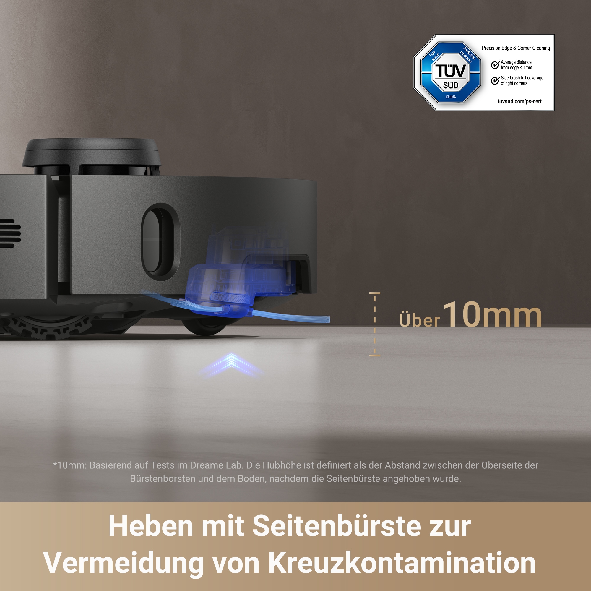 Dreame Saugroboter »Dreame X40 Master mit Wischfunktion, direkter Wasseranschluss«, 12.000Pa Saugkraft, 8-in-1-Basisstation mit automatischer Wartung