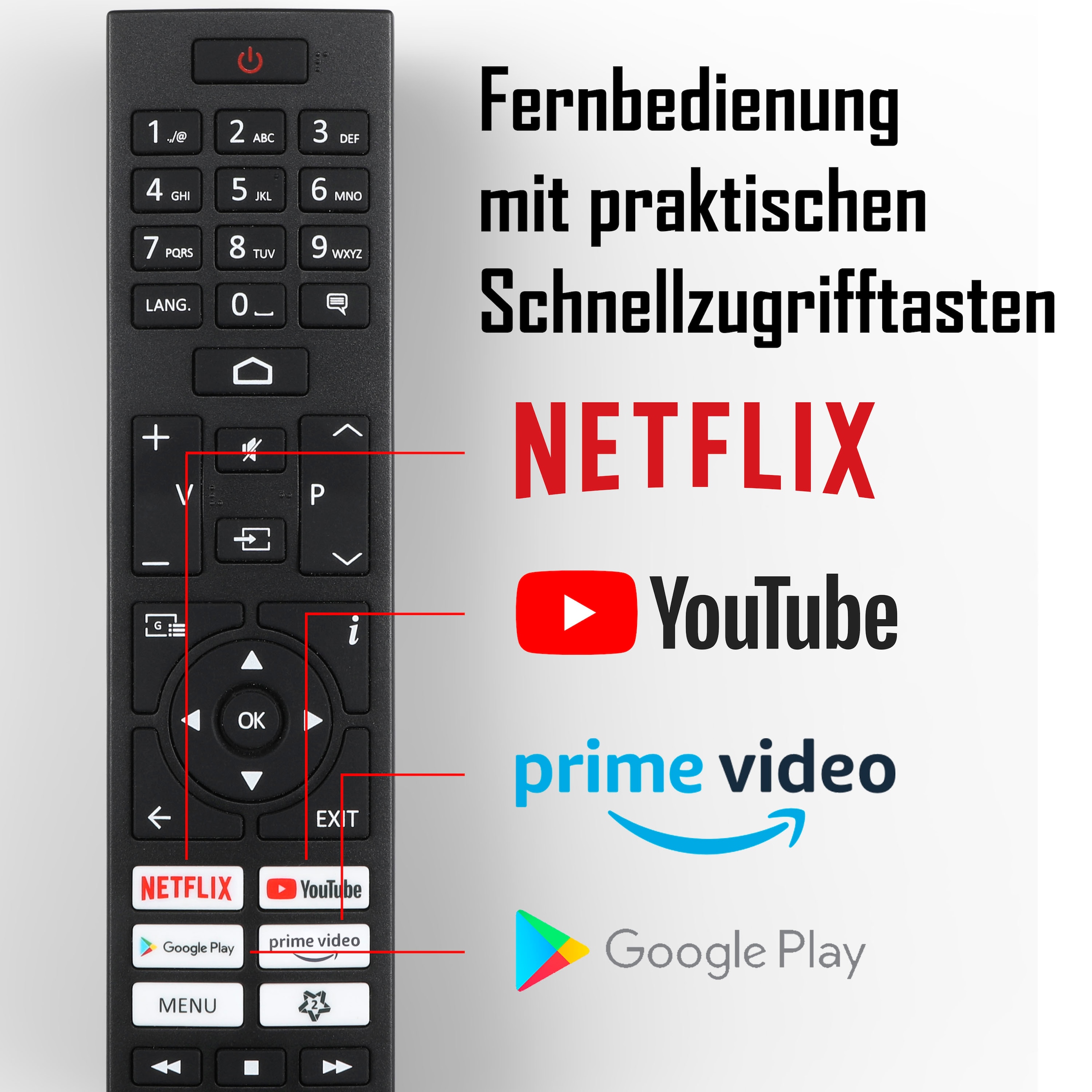 JVC LED-Fernseher »LT-50VA3355«, 4K Ultra HD, Android TV-Smart-TV