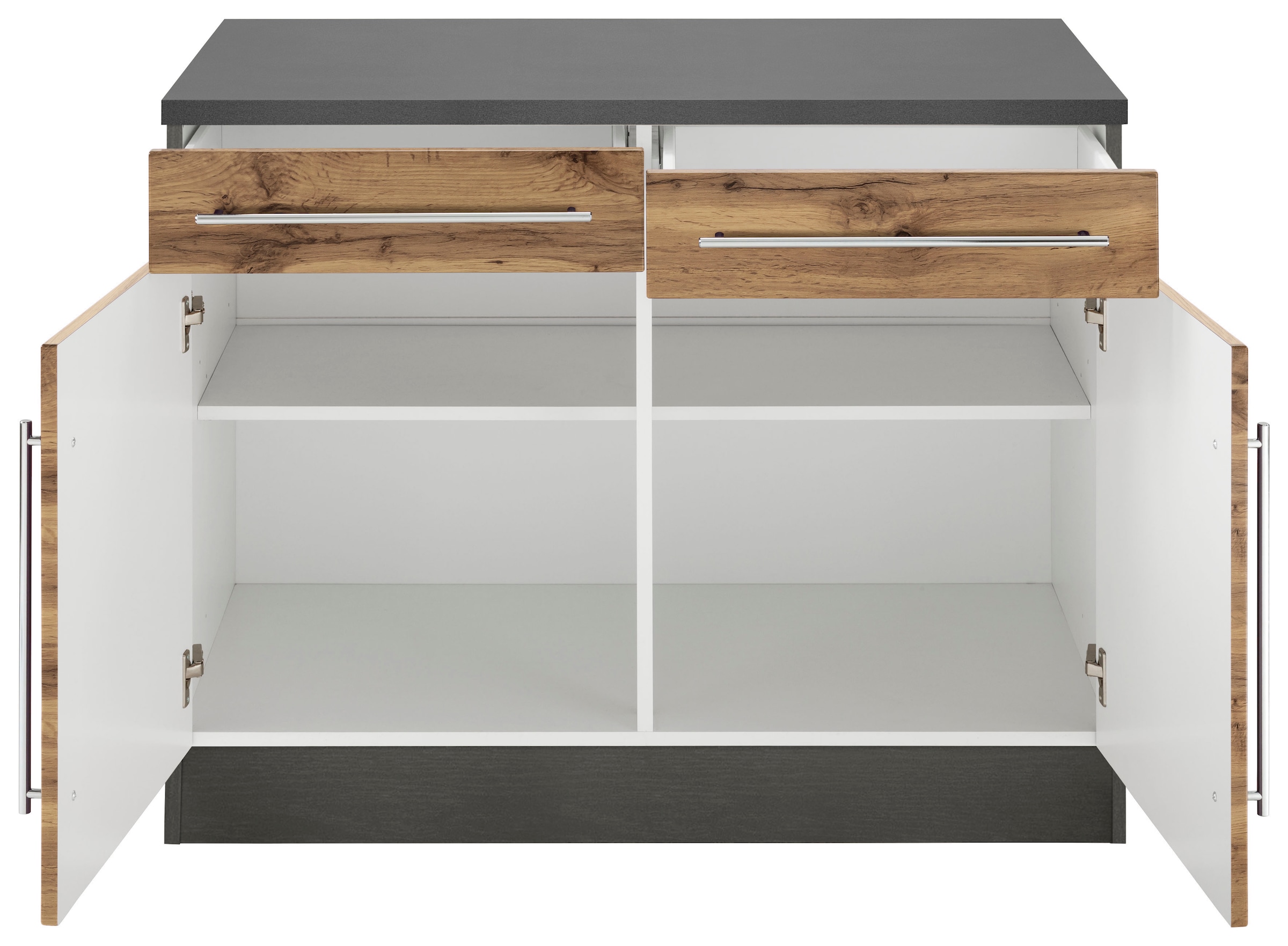 KOCHSTATION Unterschrank »KS-Samos« 100 cm breit