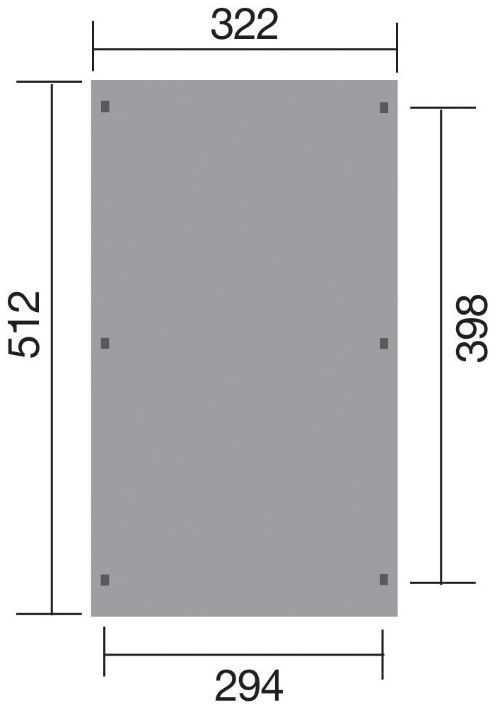 weka Einzelcarport »617 Gr.1«, Holz, 270 cm, braun