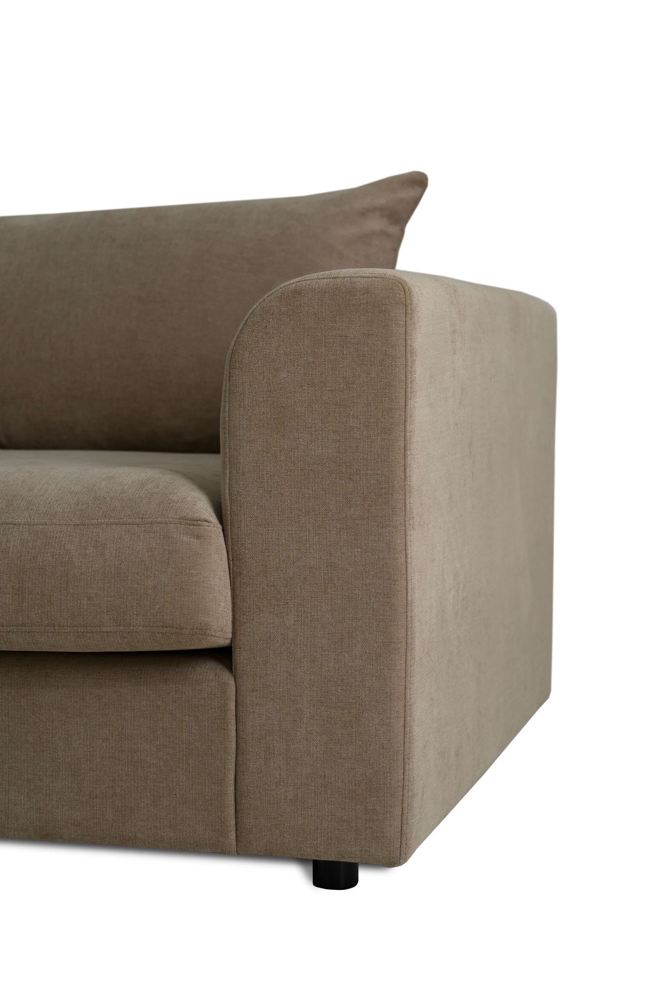 LeGer Home by Lena Gercke Ecksofa »Avelina« Breite 297 cm, in Cord- und Chenille- Stoff, Rückenkissen mit Federn