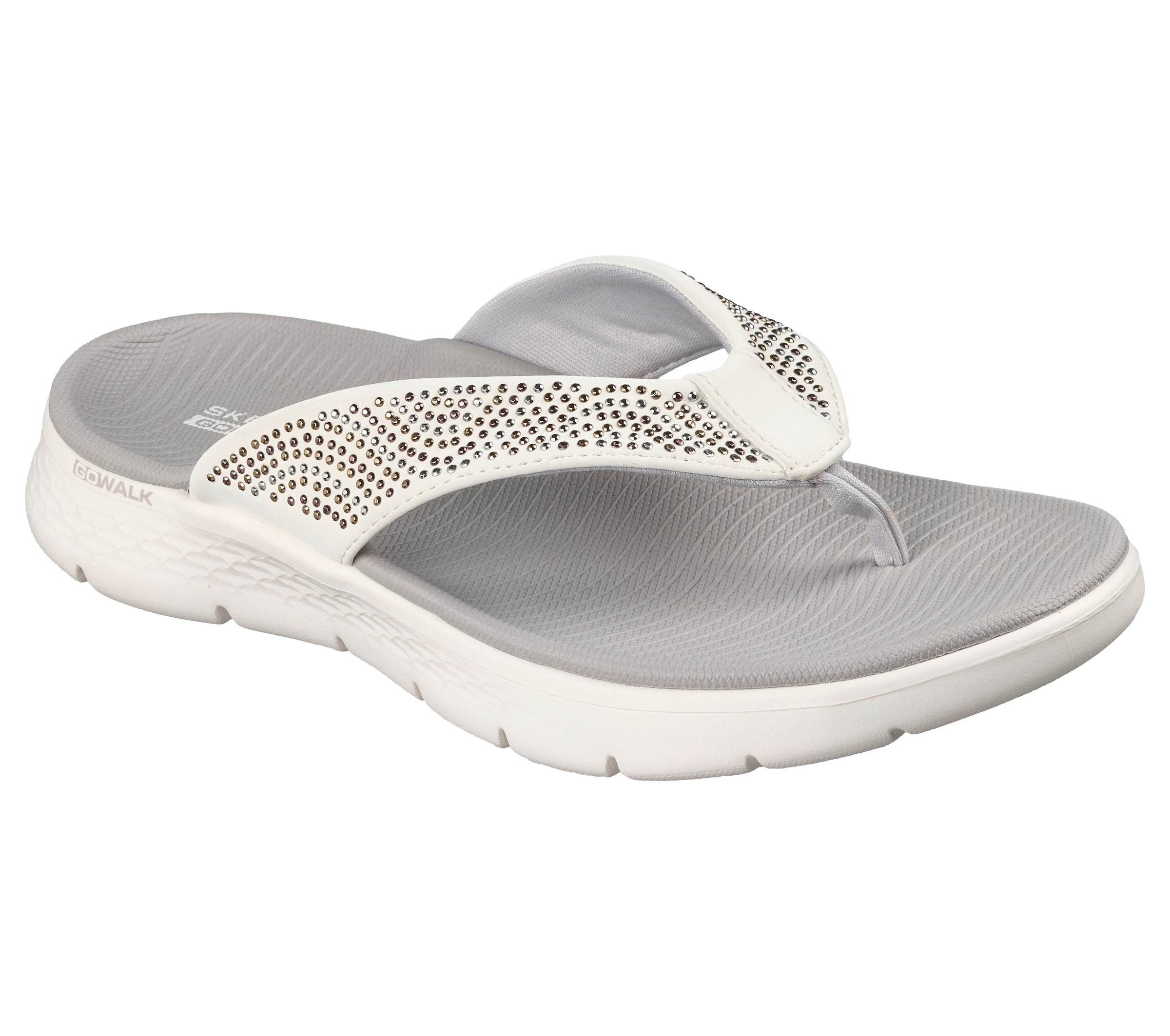 Skechers Zehentrenner »GO WALK FLEX SANDAL«  Sommerschuh, Badeschuh, Strandschuh mit Nietenverzierung