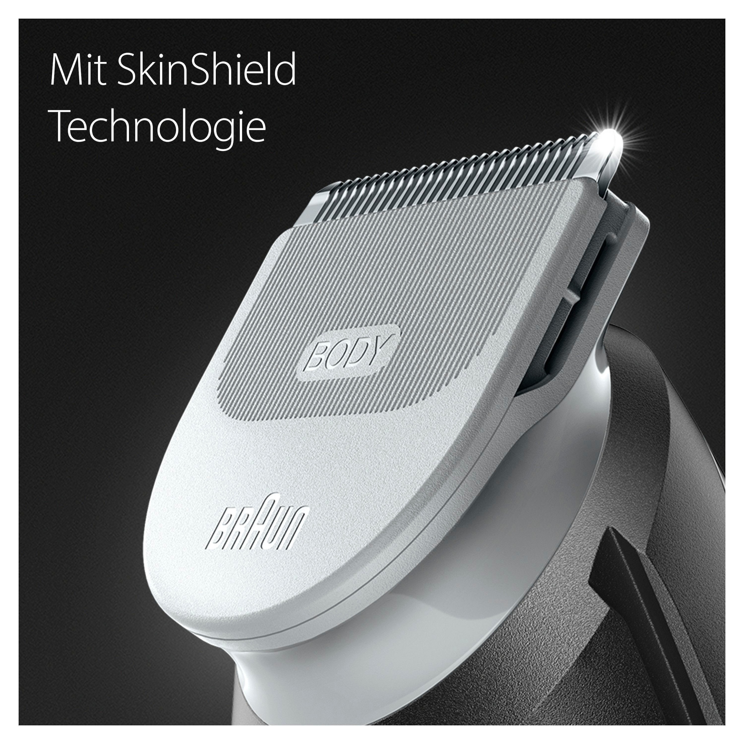 OTTO »Bodygroomer Braun SkinShield-Technologie, Aufsätze, bei kaufen BG3340«, 3 Abwaschbar Haarschneider
