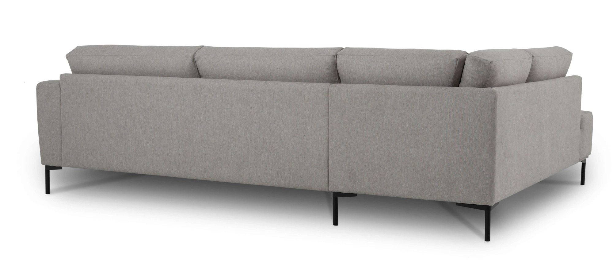 andas Ecksofa »Melby«, (2 St.), Breite 275 cm, in einem weichen Struktur Stoff, lose Rückenkissen