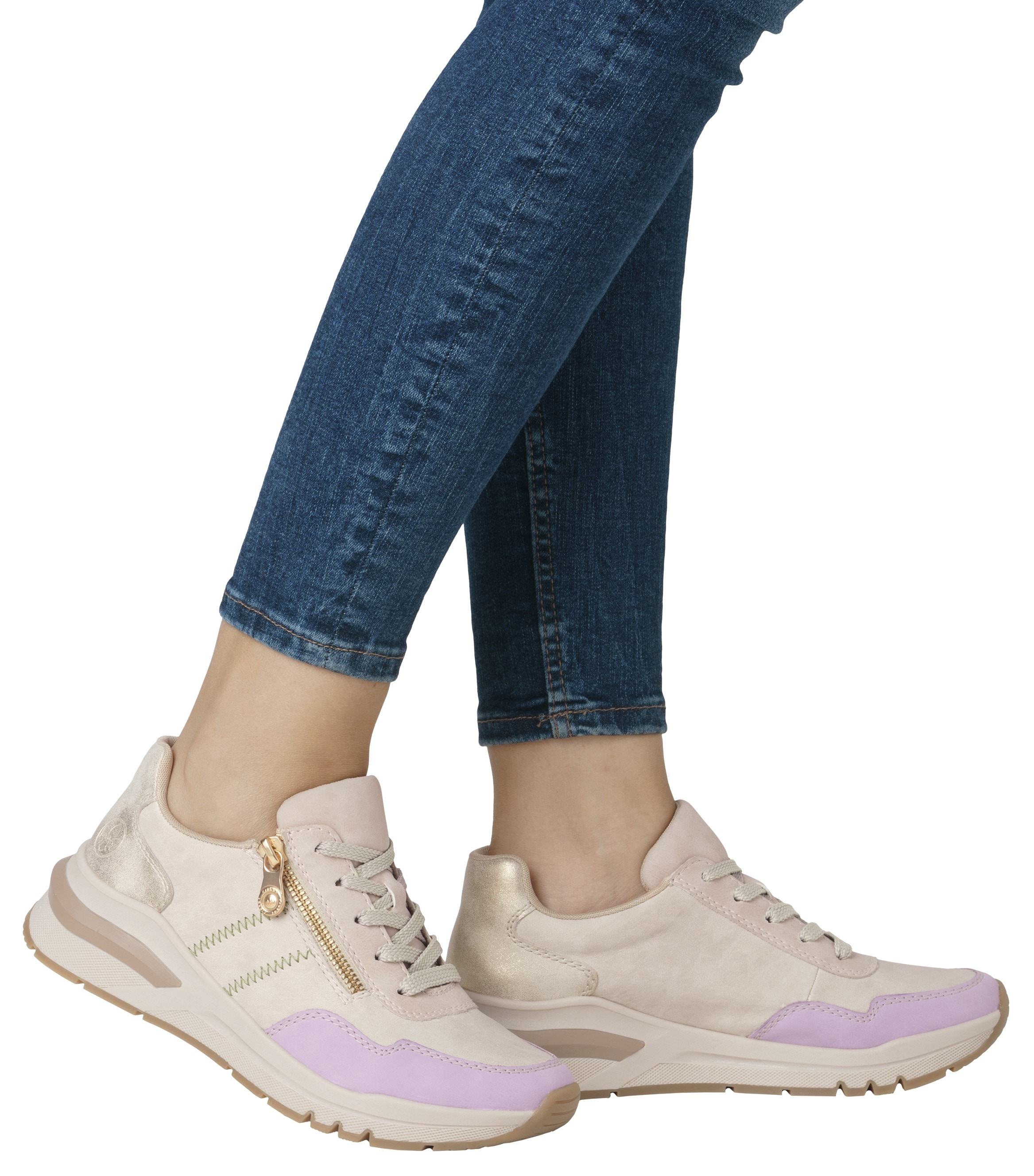 Rieker Wedgesneaker, Freizeitschuh, Halbschuh, Schnürschuh in bequemer Form