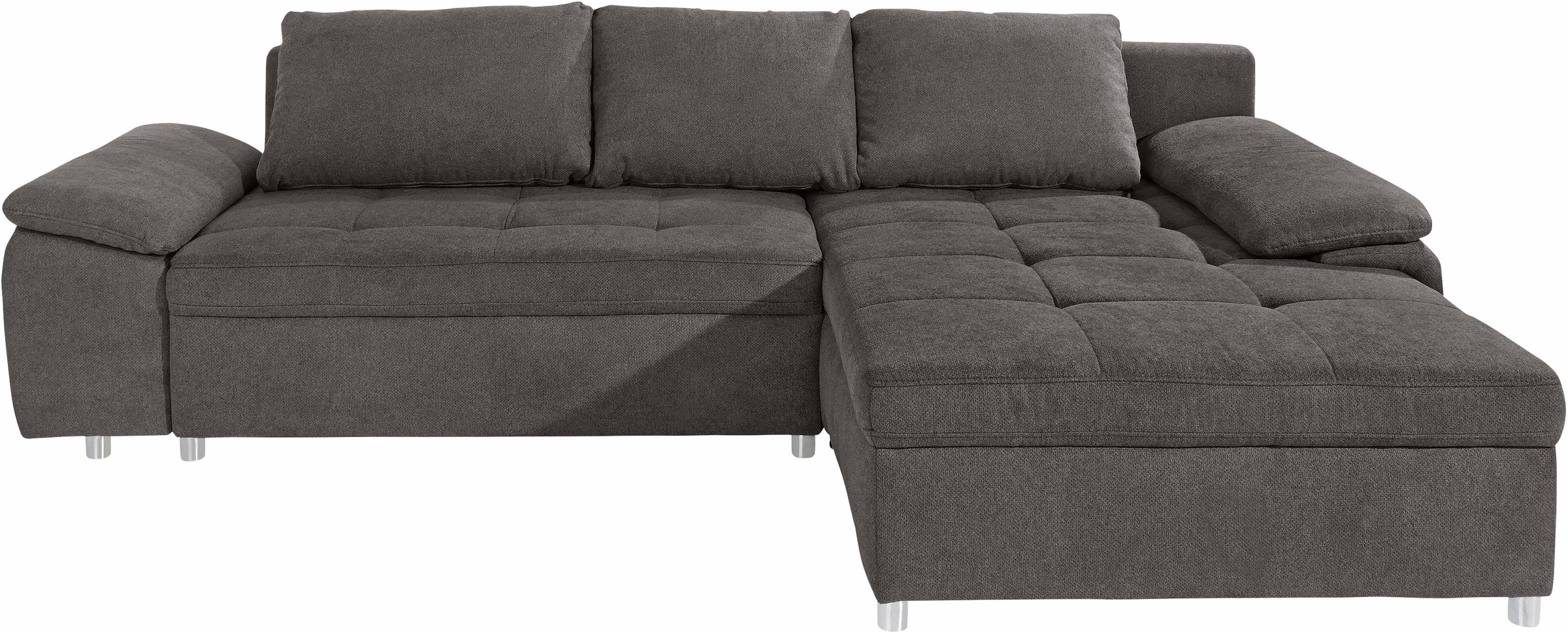 sit&more Ecksofa Labene, wahlweise mit Bettfunktion und Bettkasten, inkl. Rückenkissen