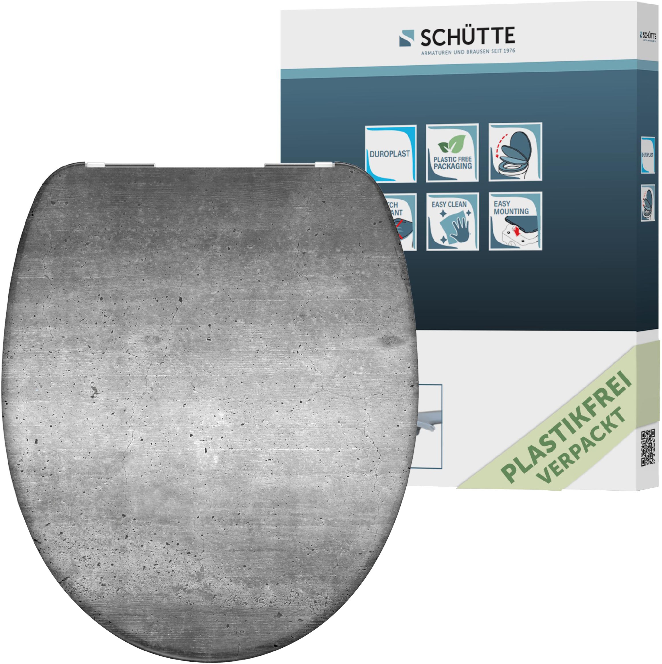 Schütte WC-Sitz »Industrial Grey«, Duroplast, mit Absenkautomatik