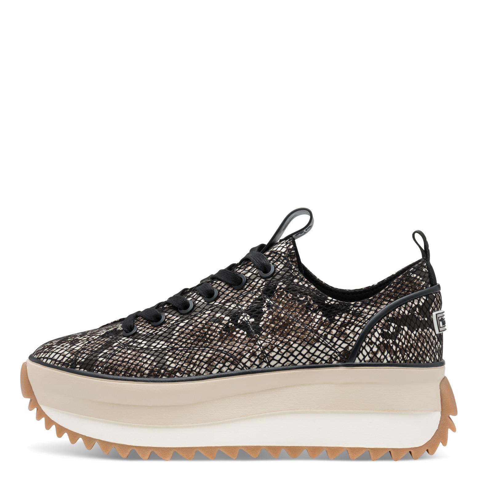 Tamaris Plateausneaker, Halbschuh, Schnürschuh, Trendschuh im Snake-Look
