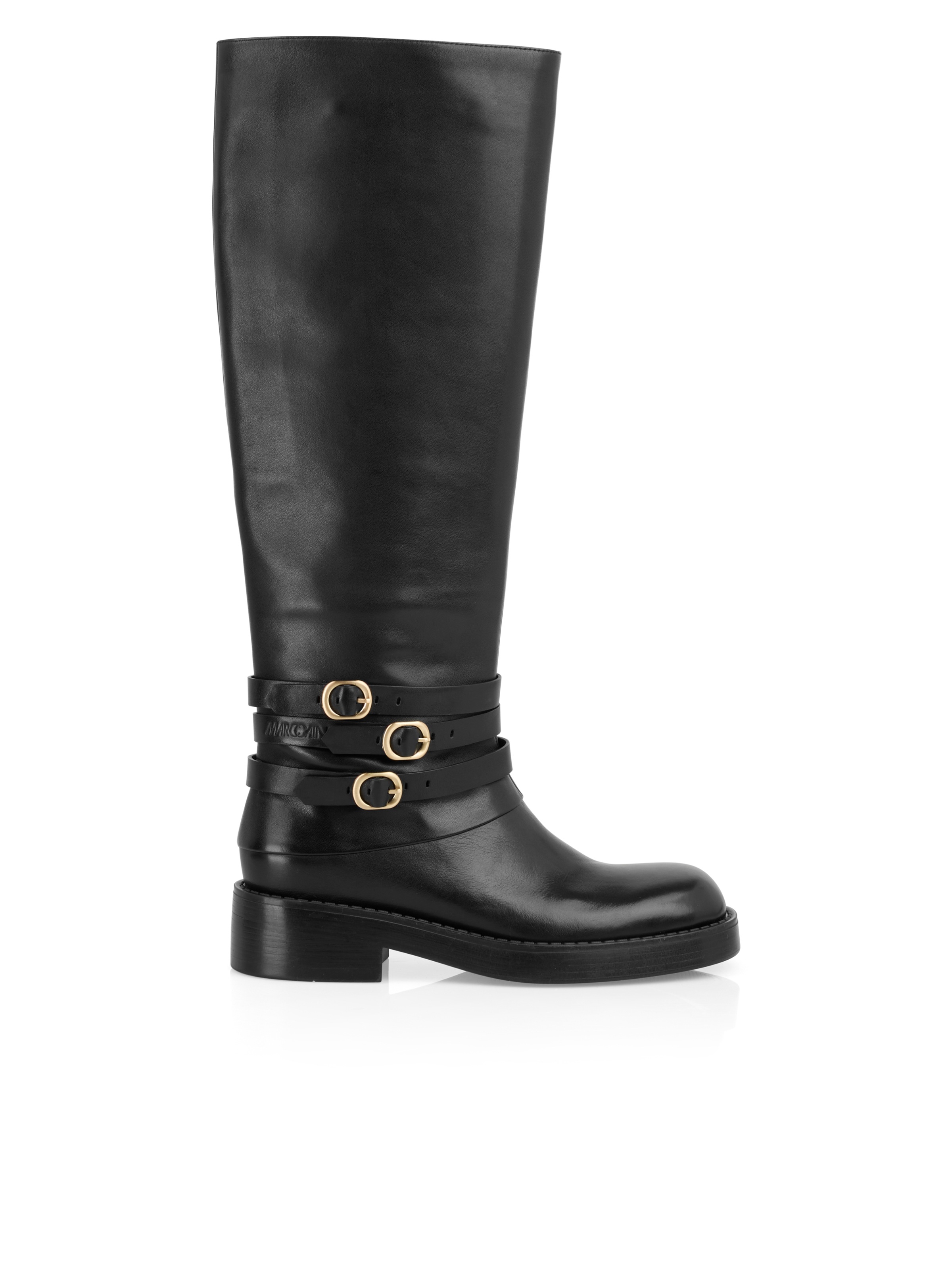 Marc Cain Stiefel »Collections Mystic Plumage«, Langschaftstiefel mit modischem weiten Schaft