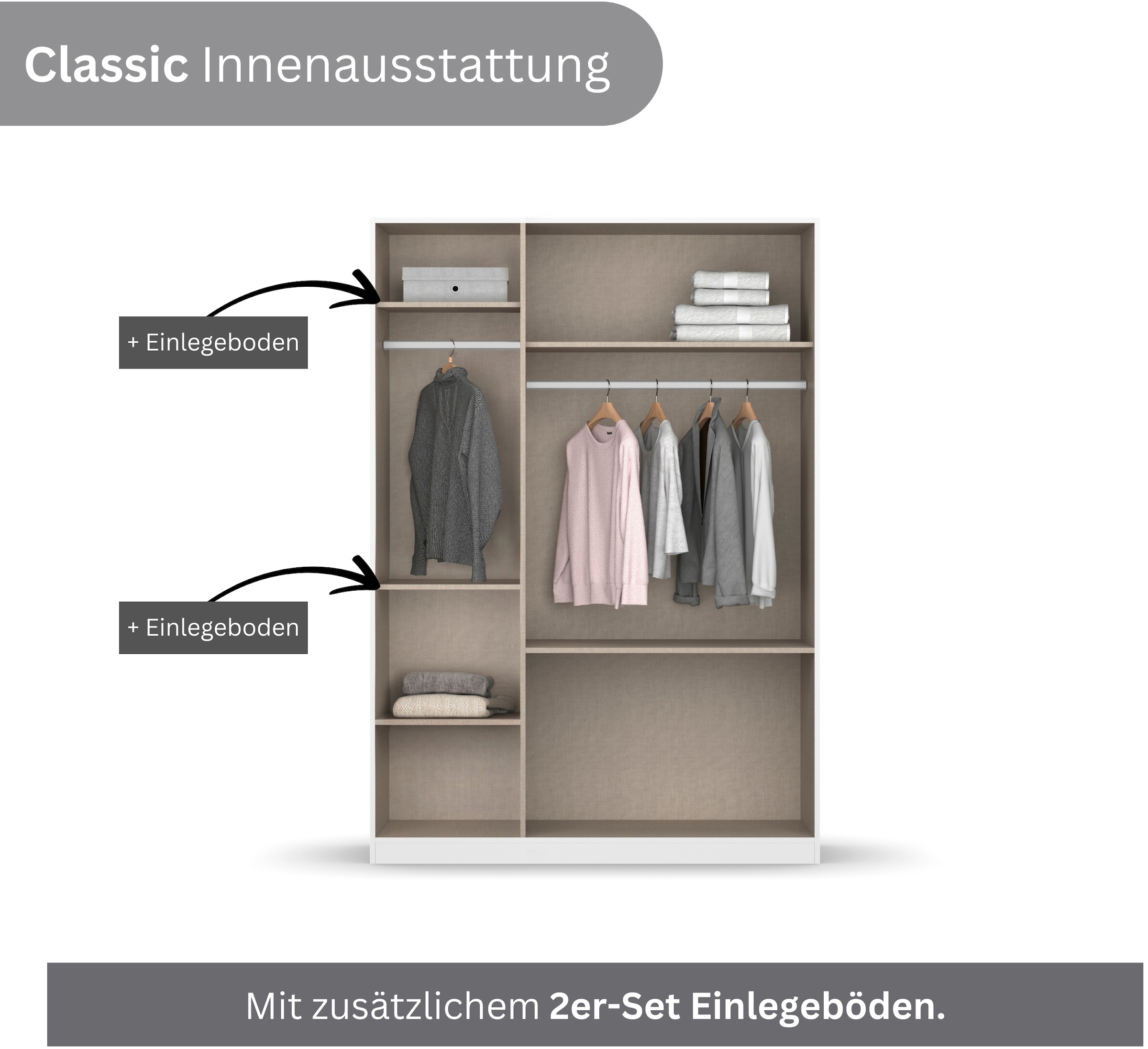rauch Jugendzimmer-Set »Komplettzimmer Schlafzimmer-Set (5-St.) Jugendzimmer-Set JOEL« Set, 5 Stk. tlg. Bett 2 Breiten,Nachttisch,Tisch,Rollcontainer,Schrank MADE IN GERMANY