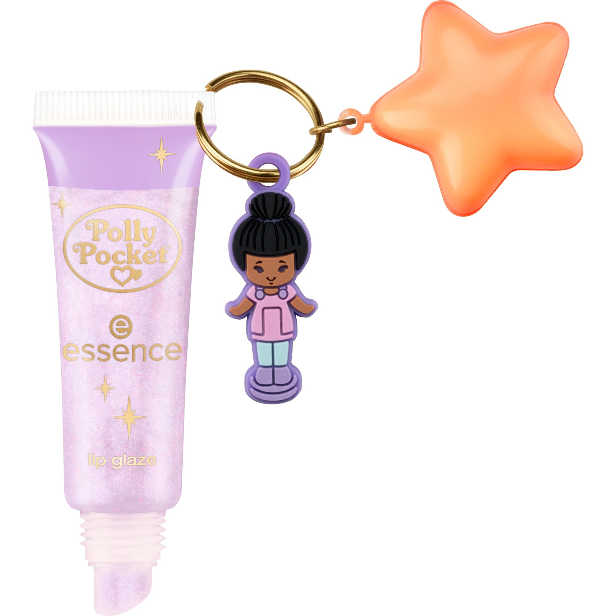 Essence Lipgloss »Polly Pocket lip glaze«, (Set, 3 tlg.), Drei Varianten : 90s, Fashion, Y2K-Vibe, Handliches Format
