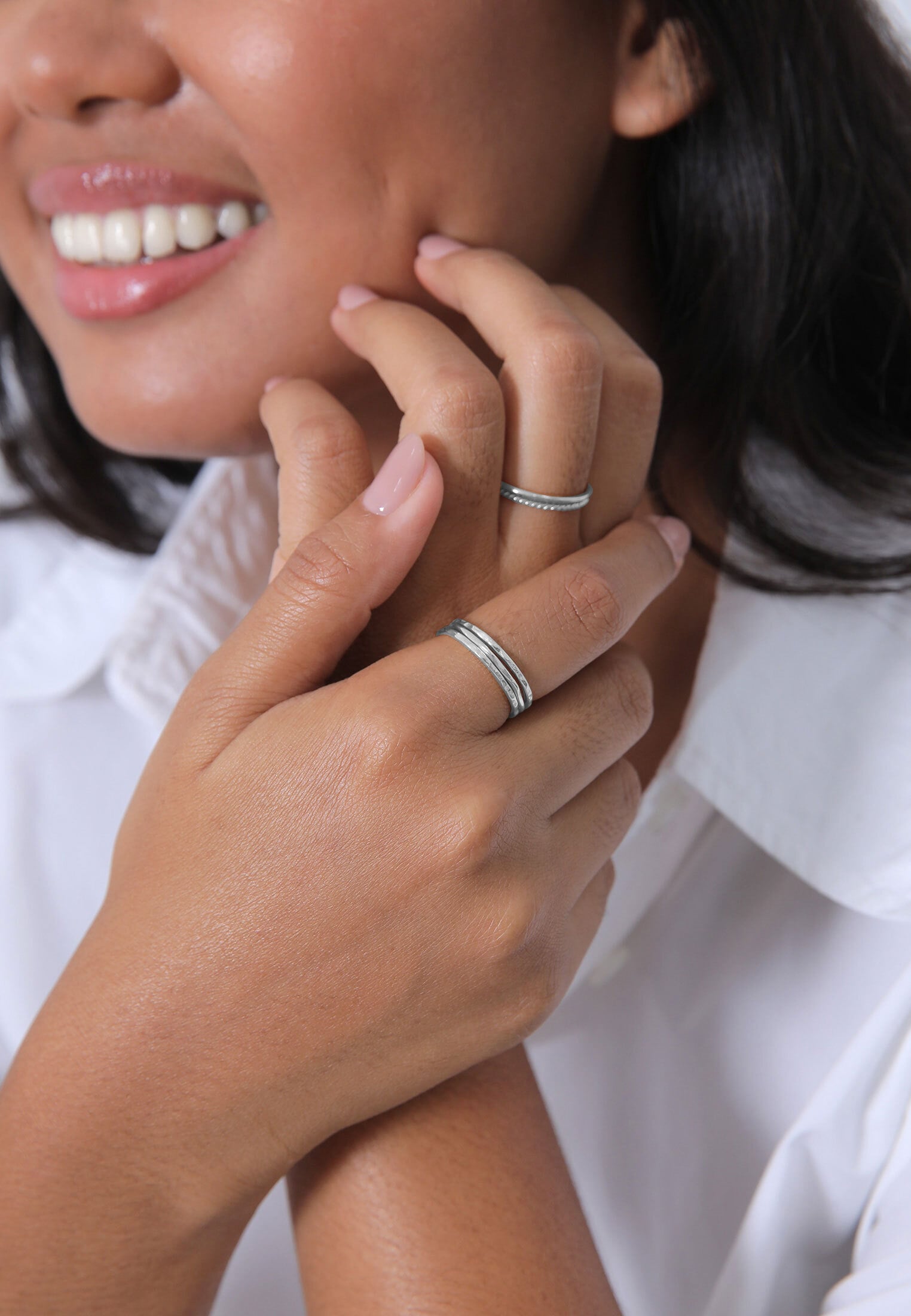 Elli Ring-Set »Ring Stapelring Stacking Boho Set (5 tlg.) 925 Sterling Silber«