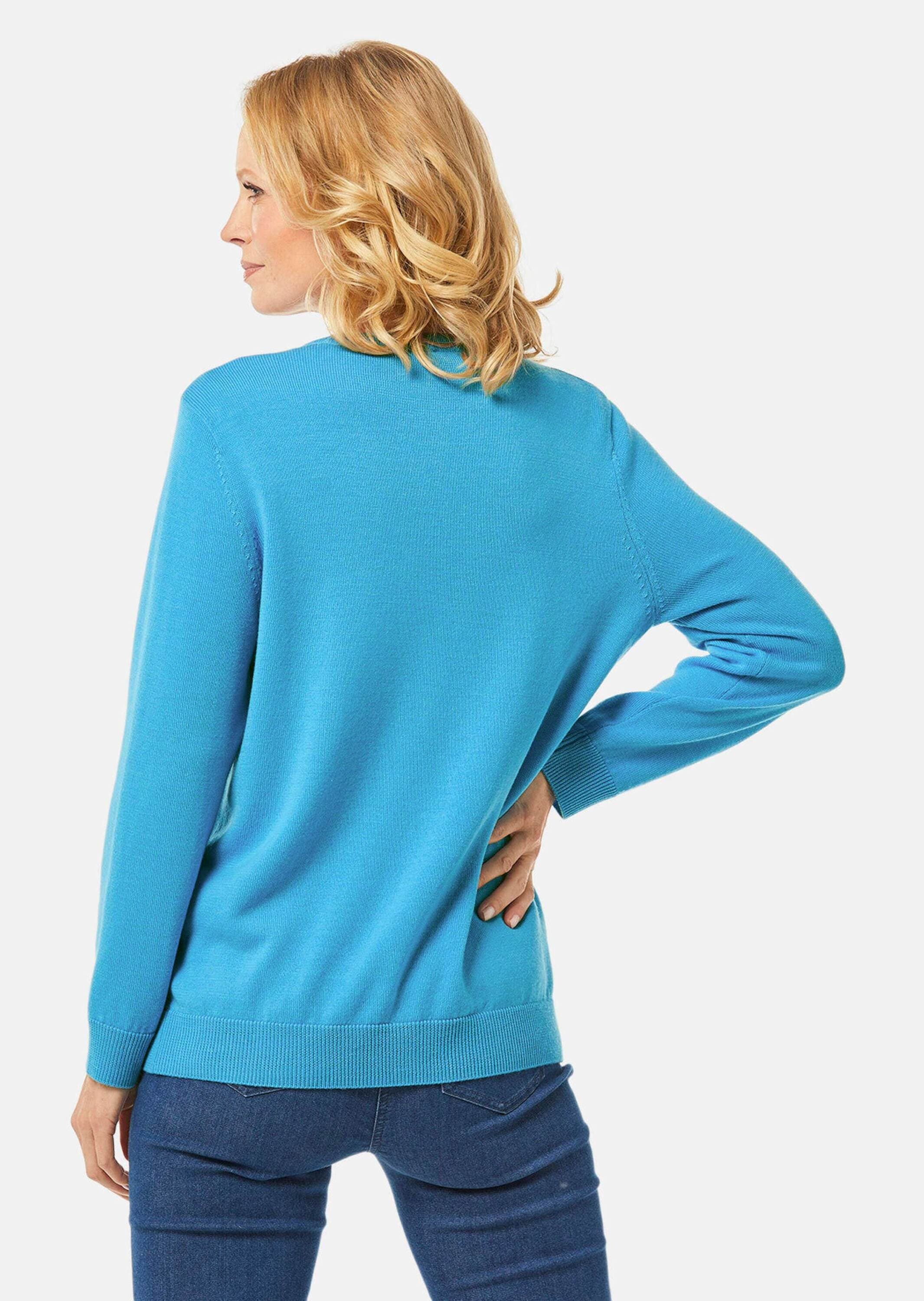 GOLDNER Strickpullover »Kurzgröße Strick-Twinset aus Merino-Schurwolle«