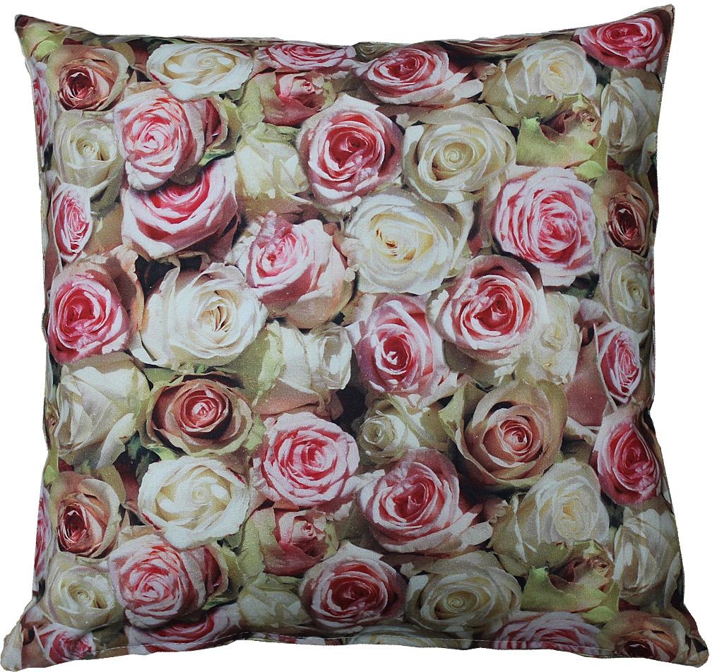 HOSSNER - HOMECOLLECTION Kissenhülle »32452 Roses«, (2 St.)