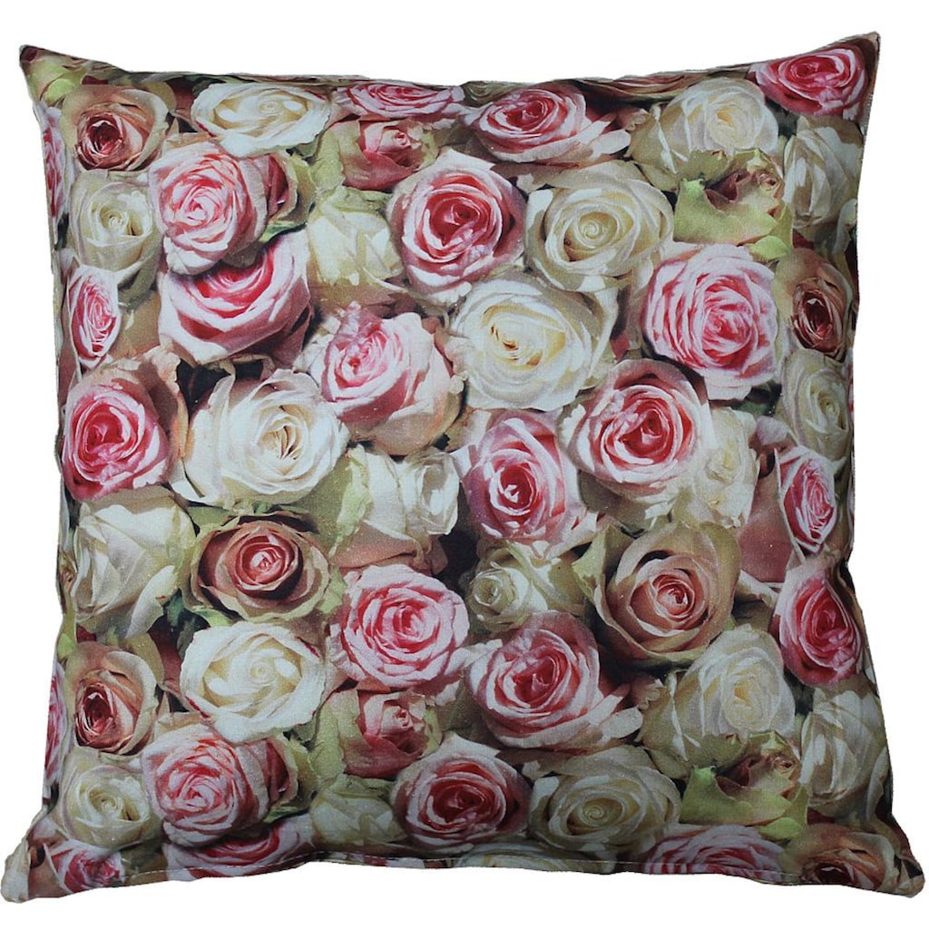 HOSSNER - HOMECOLLECTION Kissenhülle »32452 Roses«, (2 St.)