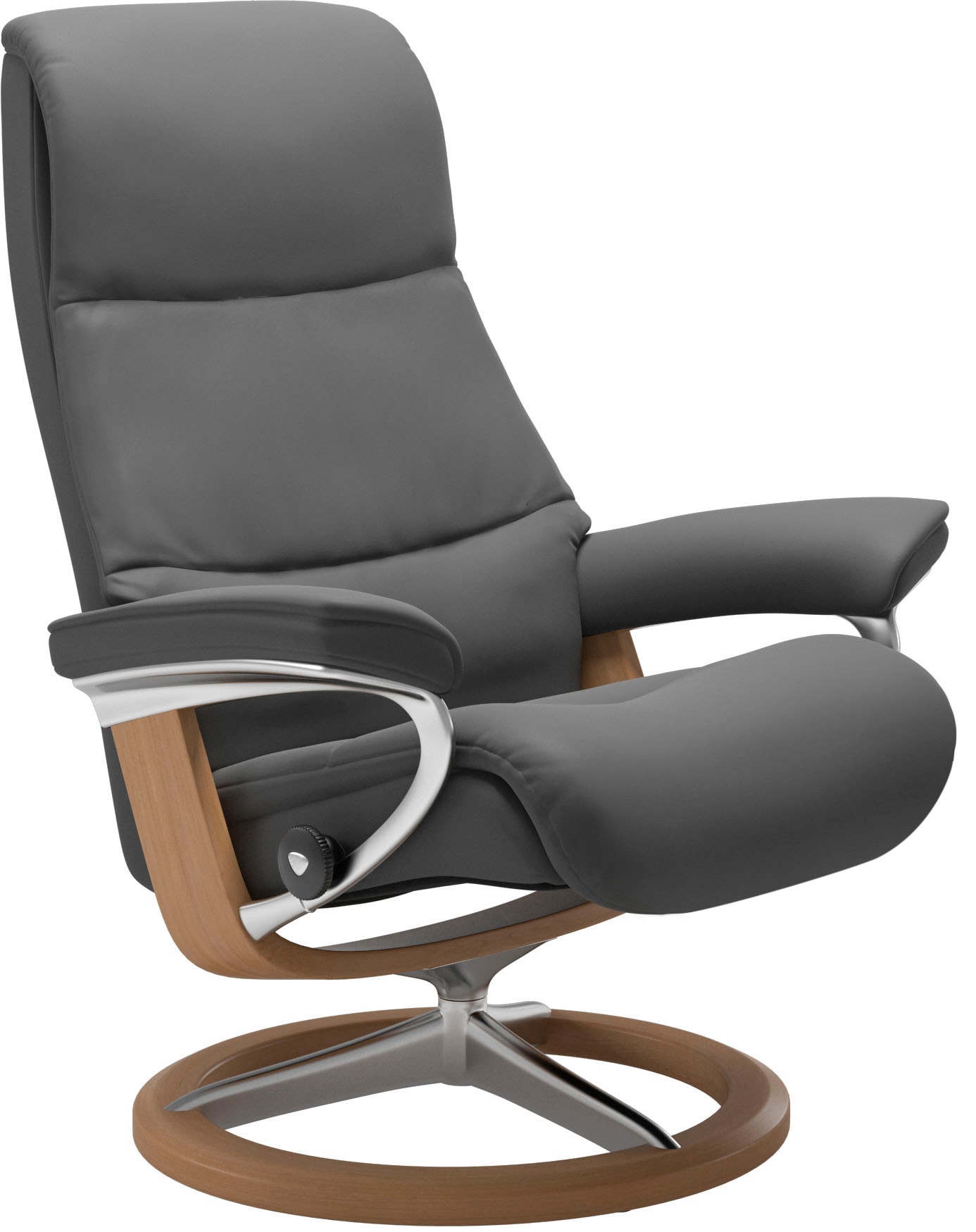Stressless® Relaxsessel »View« Set, Relaxsessel mit Hocker,  mit Signature Base, Größe S,Gestell Eiche