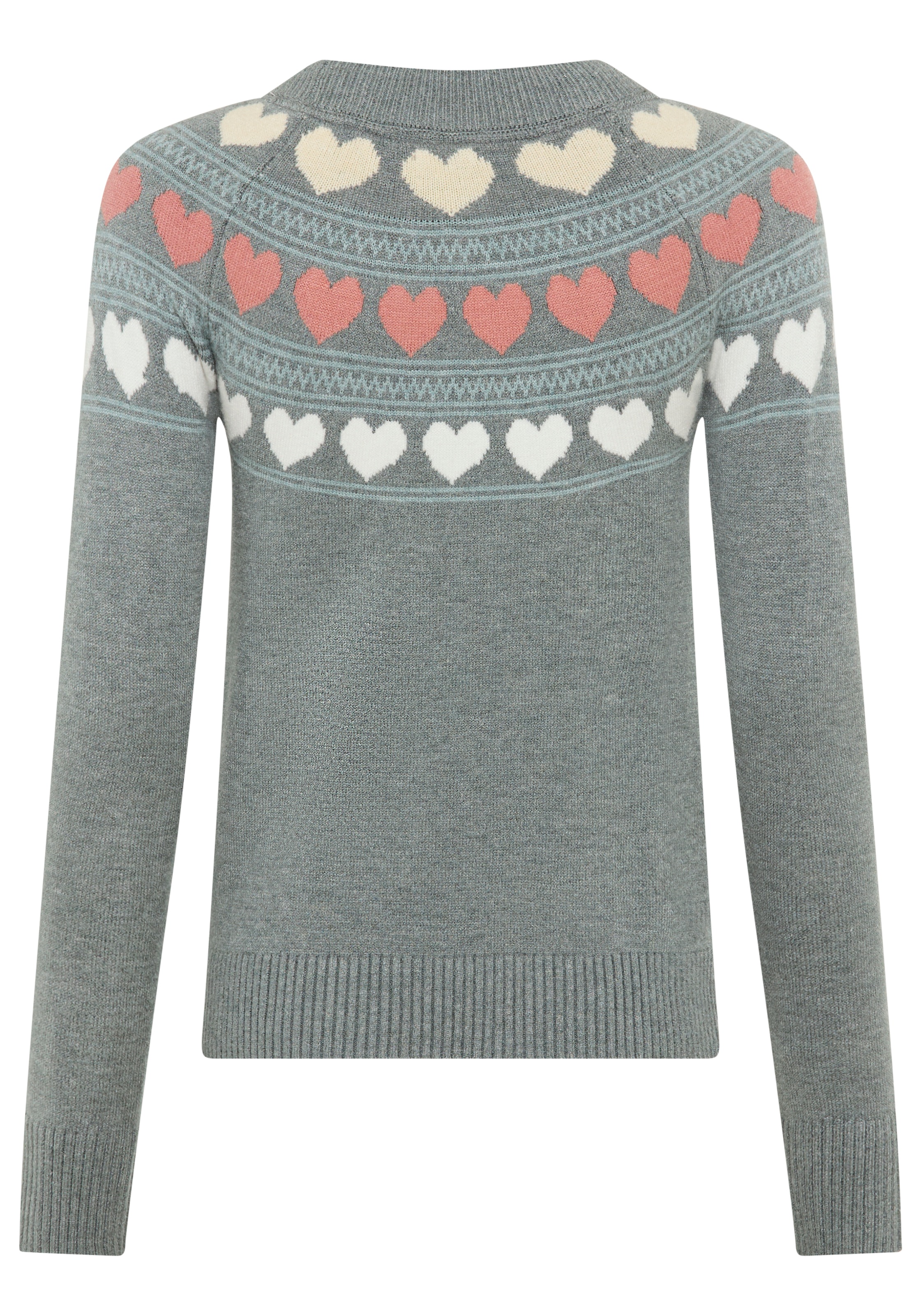 KangaROOS Norwegerpullover, mit Herzen