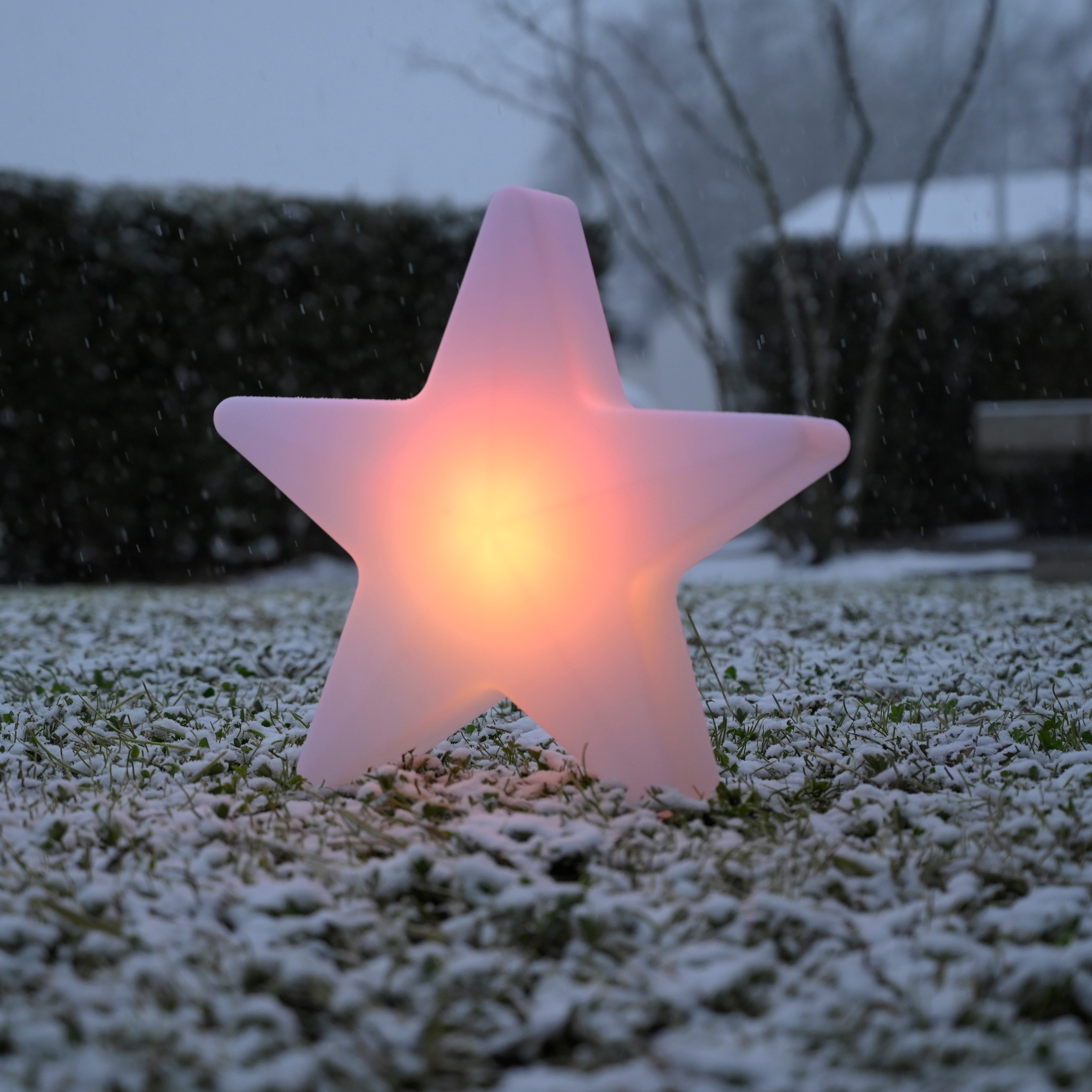 JUST LIGHT LED Gartenleuchte »AKKU STAR« LED-Board 1 Stk. RGB Akkubetrieben, IP44, Dimmbar über Infrarot-Fernbedienung, RGB+W,