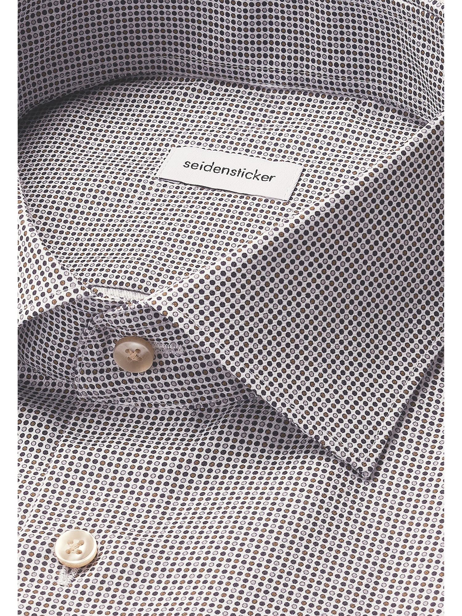 seidensticker Businesshemd »Schwarze Rose«, Slim 1/1 Kentkragen Druck
