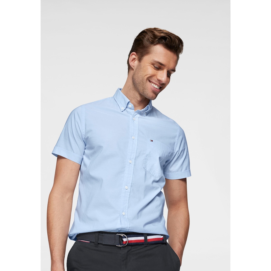 Tommy Hilfiger Kurzarmhemd »SLIM SUMMER POPLIN SHIRT«