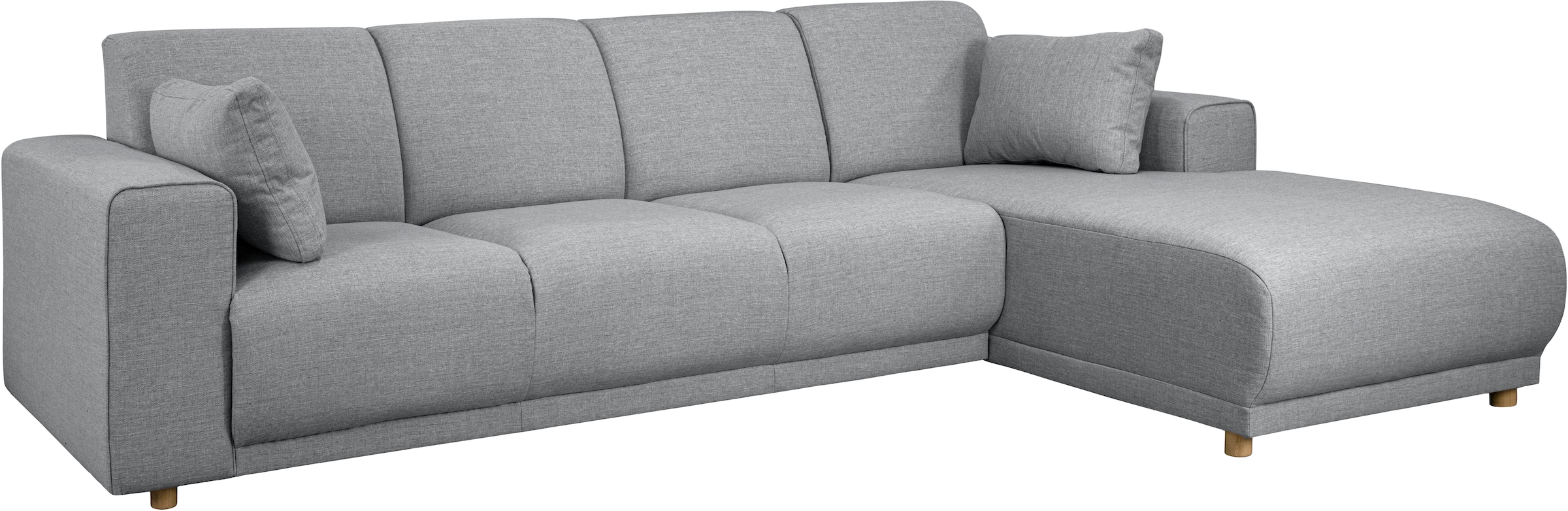 Home affaire Ecksofa »LEMPS wahlweise Recamiere links oder rechts L-Form«, incl. Zierkissen, Stellmaße 297x162 cm