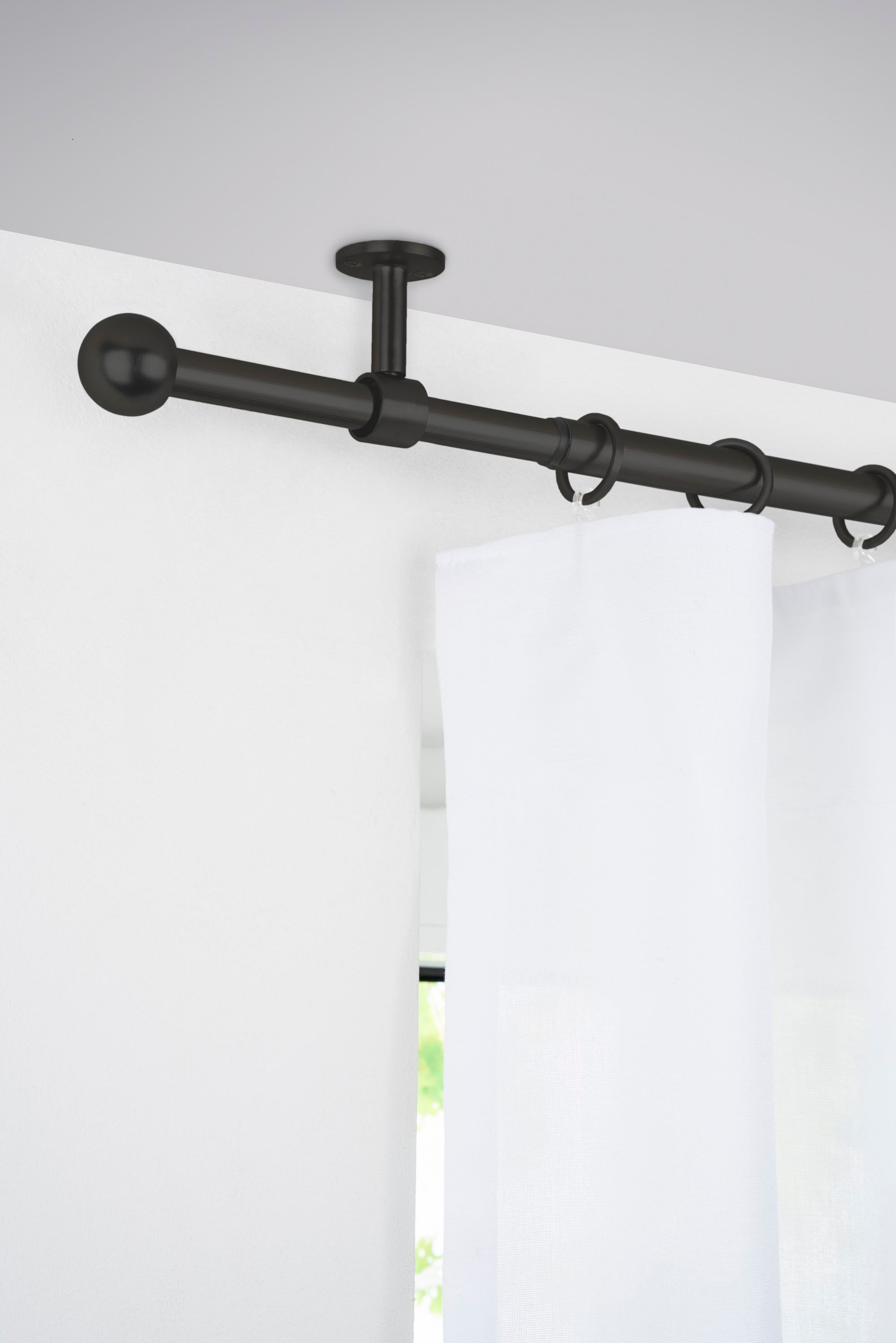 mydeco Gardinenstange »2in1«, 1 läufig-läufig, ausziehbar