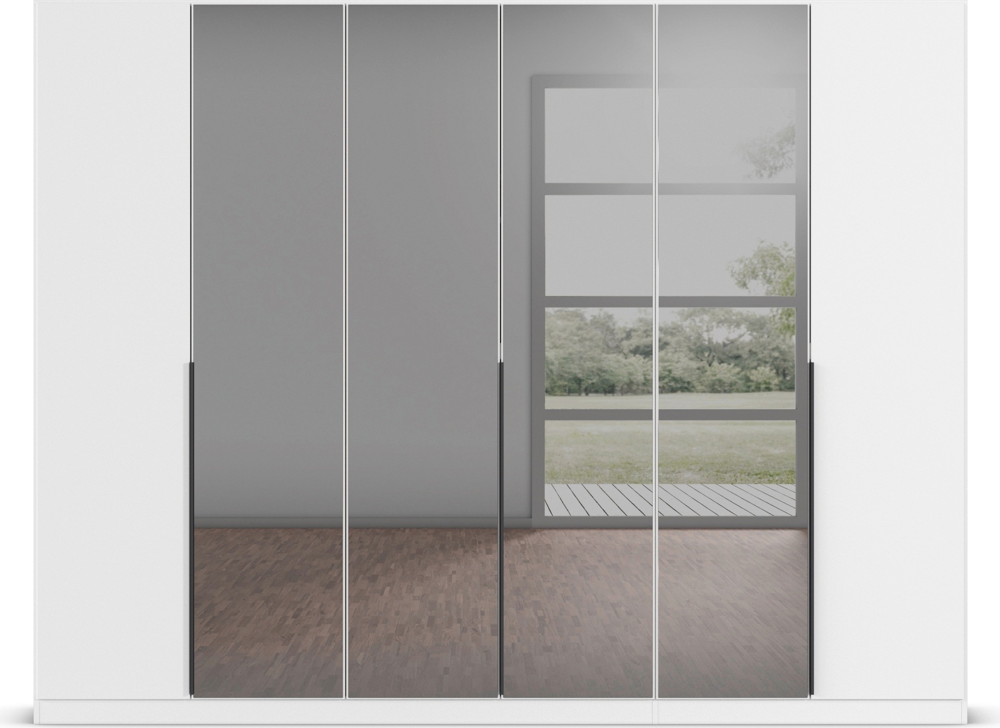 INOSIGN BY RAUCH Drehtürenschrank »Ferris Schrank Breite 2,10m BESTSELLER Schlafzimmerschrank«, Kleiderschrank mit Spiegel in den Ausführungen BASIC/CLASSIC/PREMIUM