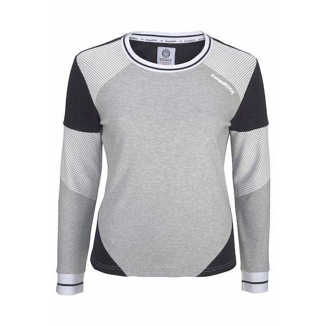 Shop KangaROOS OTTO im im Online Pünktchen Colorblocking-Design mit Sweatshirt,