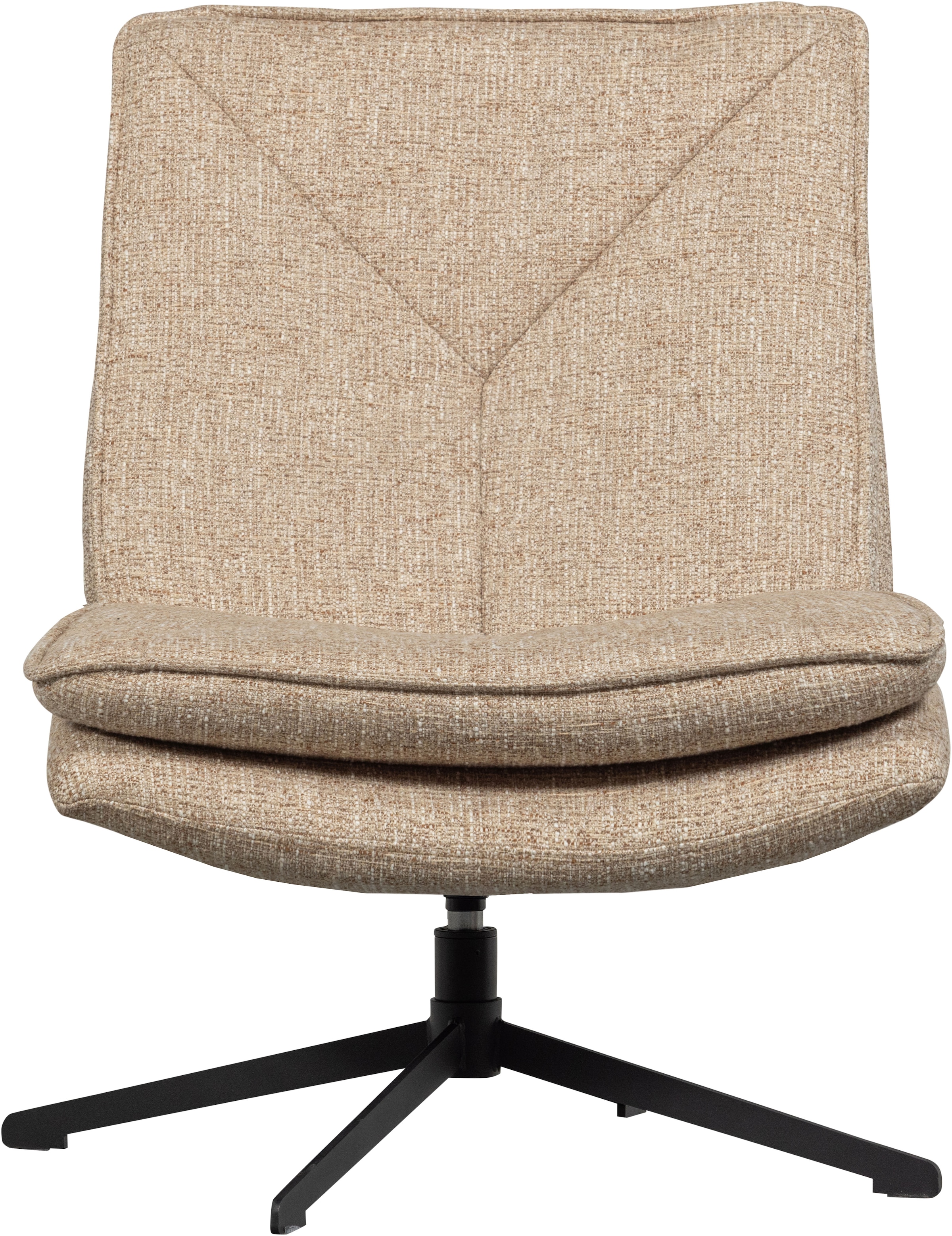 WOOOD Drehsessel »Milaro mit Fling-Melange-Bezug und Drehmechanismus B75 x T94 x H88 cm« Tragkraft 120 kg, Hohe Verschleißfestigkeit, mittlere Sitzhöhe