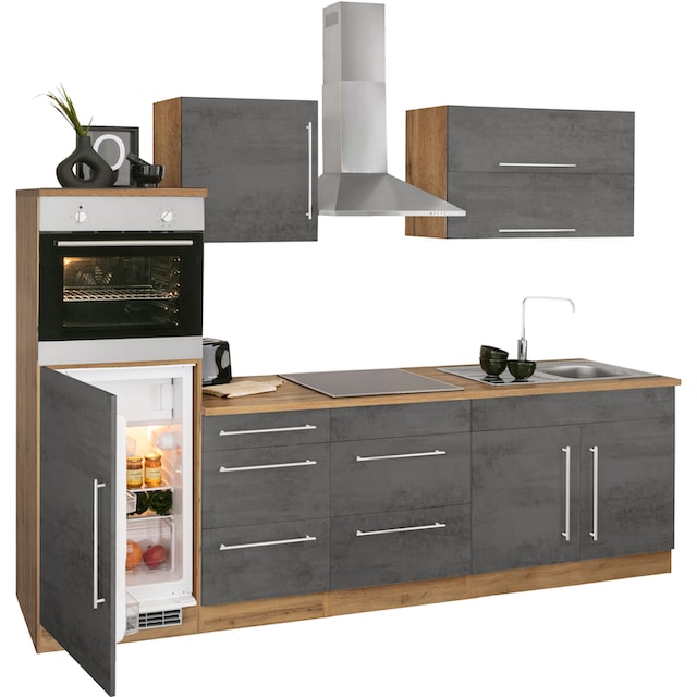 HELD MÖBEL Küchenzeile »Samos«, mit E-Geräten, Breite 270 cm kaufen online  bei OTTO