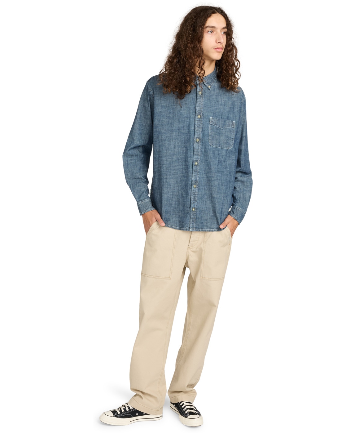Element Langarmhemd »Button Down Regular Chambray«