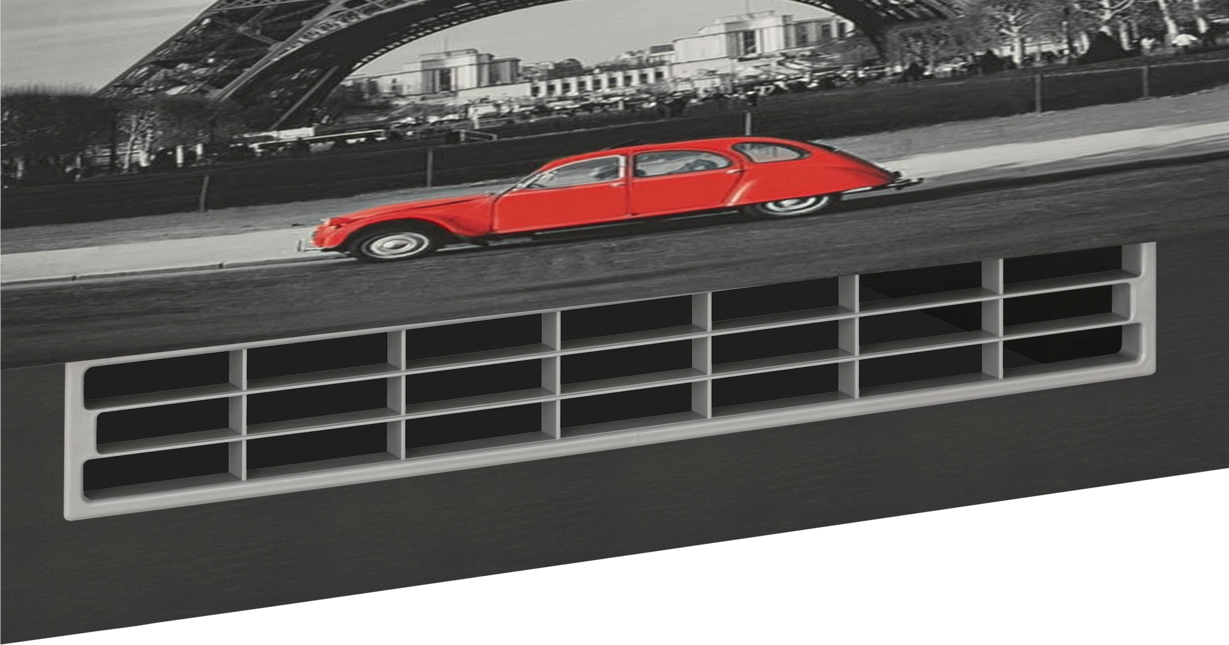 KOCHSTATION Küchenzeile »KS-Paris – Küchen mit einzigartigen Fotomotiven auf den Fronten« Breite 350 cm, wahlweise mit E-Geräten und Induktion