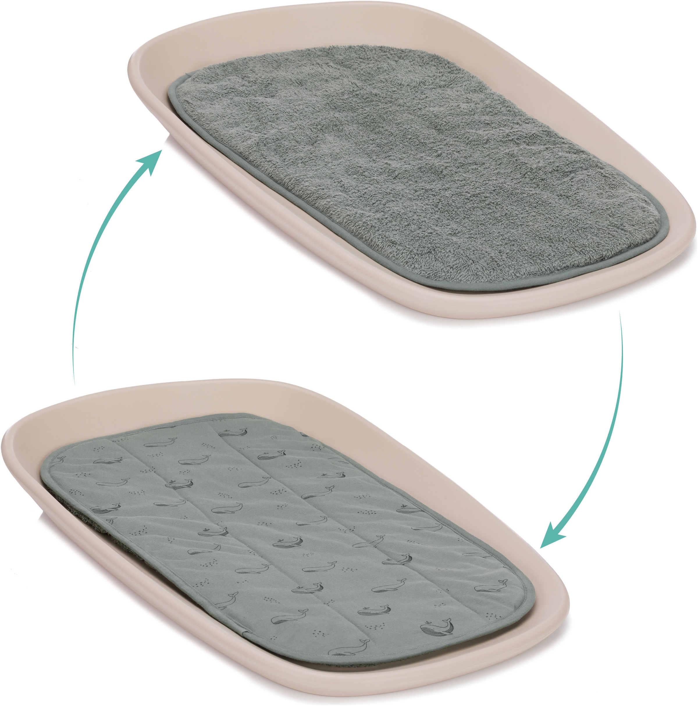 Fillikid Wickelauflage für Wickelmulde Soft Care