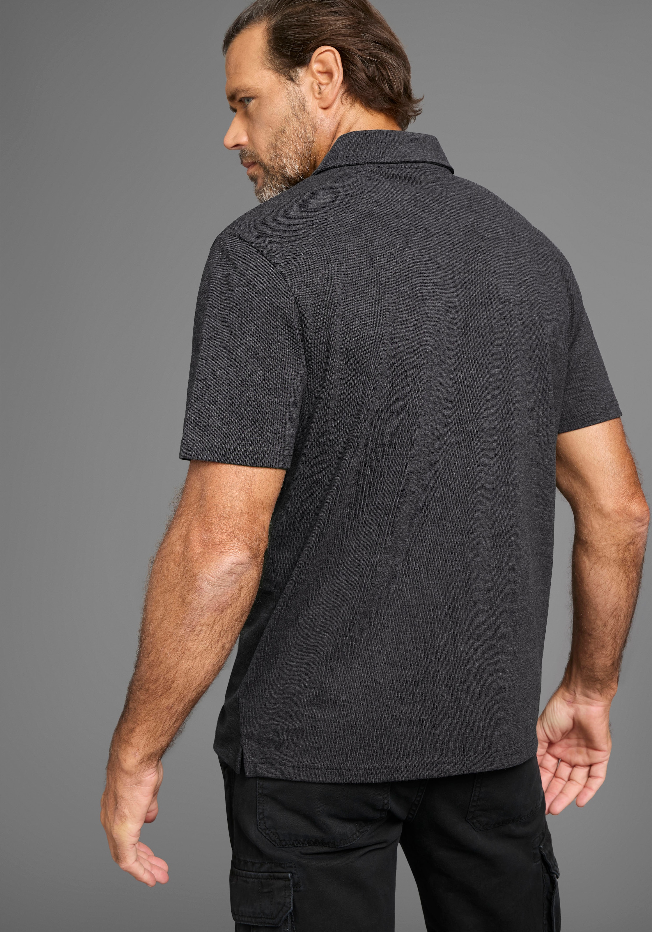 Man's World Poloshirt, mit Brusttasche
