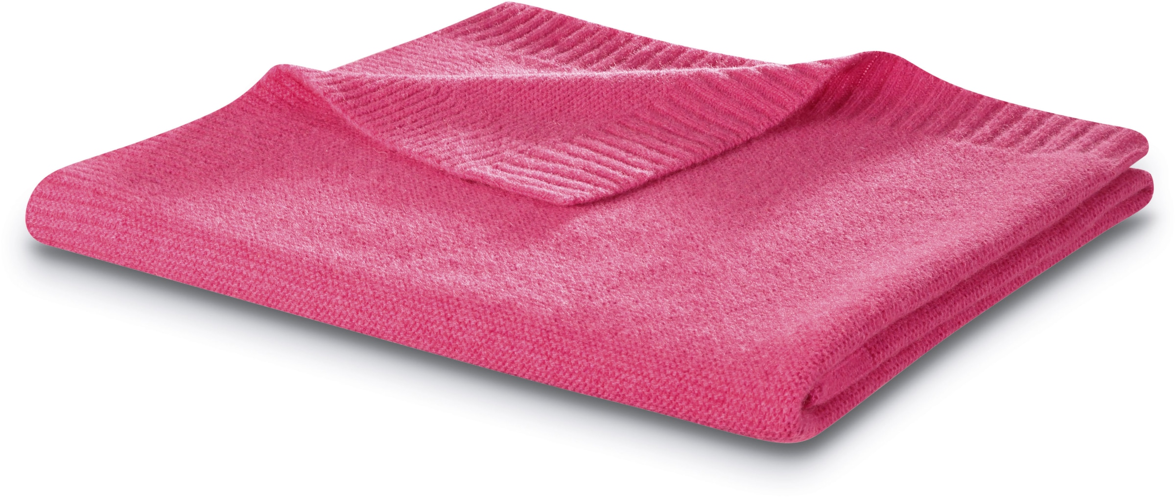 Biederlack Babydecke »Babydecke Wool Knit«, 75 x 100, mit kontrastfarbigem Patentrand