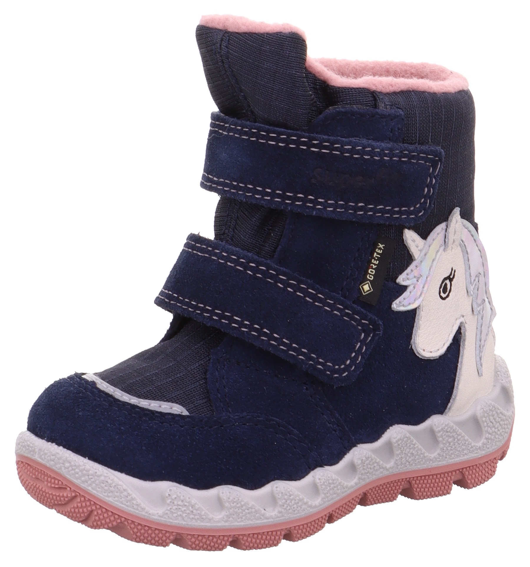 Superfit Winterboots »ICEBIRD WMS: Weit«, Snowboots, Winterstiefel, Klettstiefel mit Einhorn Motiv