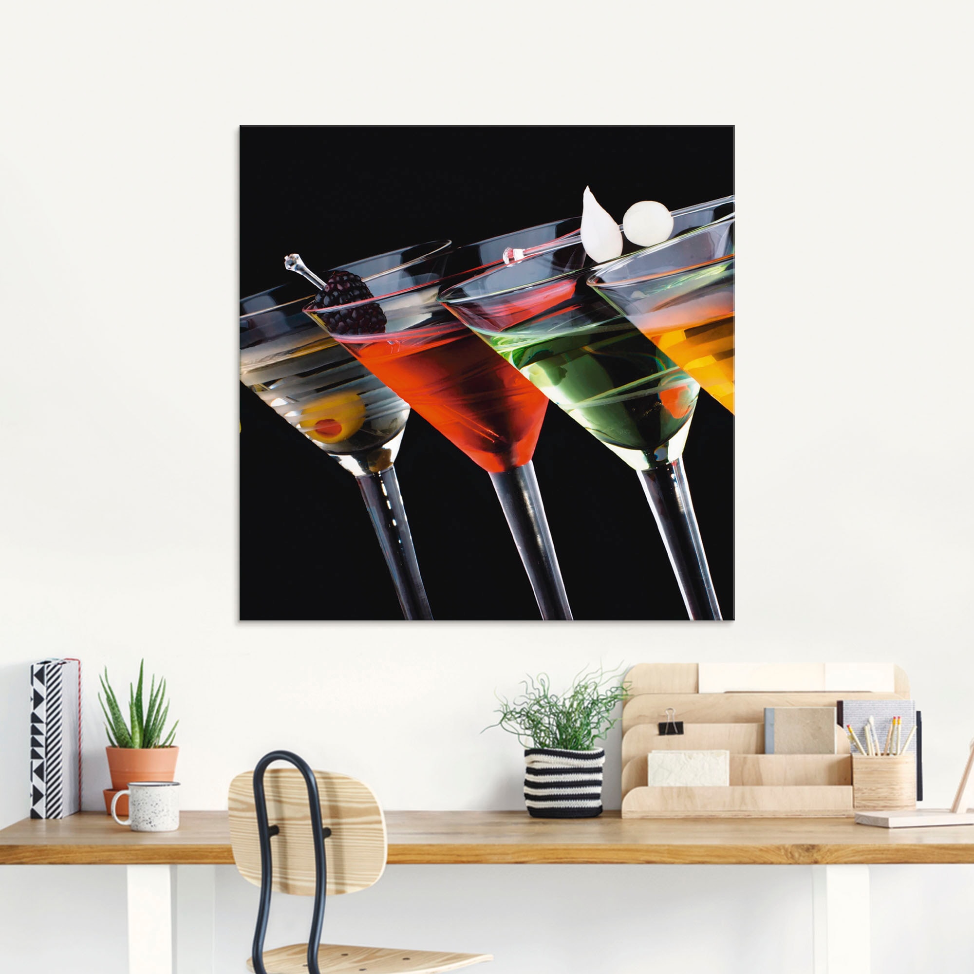 Artland Glasbild »Klassische Martini - Cocktail«, Getränke, (1 St.), in verschiedenen Größen
