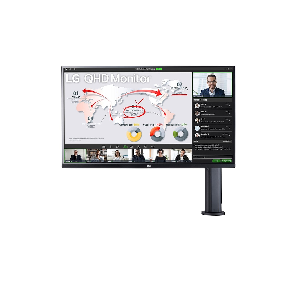 LG LCD-Monitor, 80 cm/32 Zoll, 3840 x 1600 px