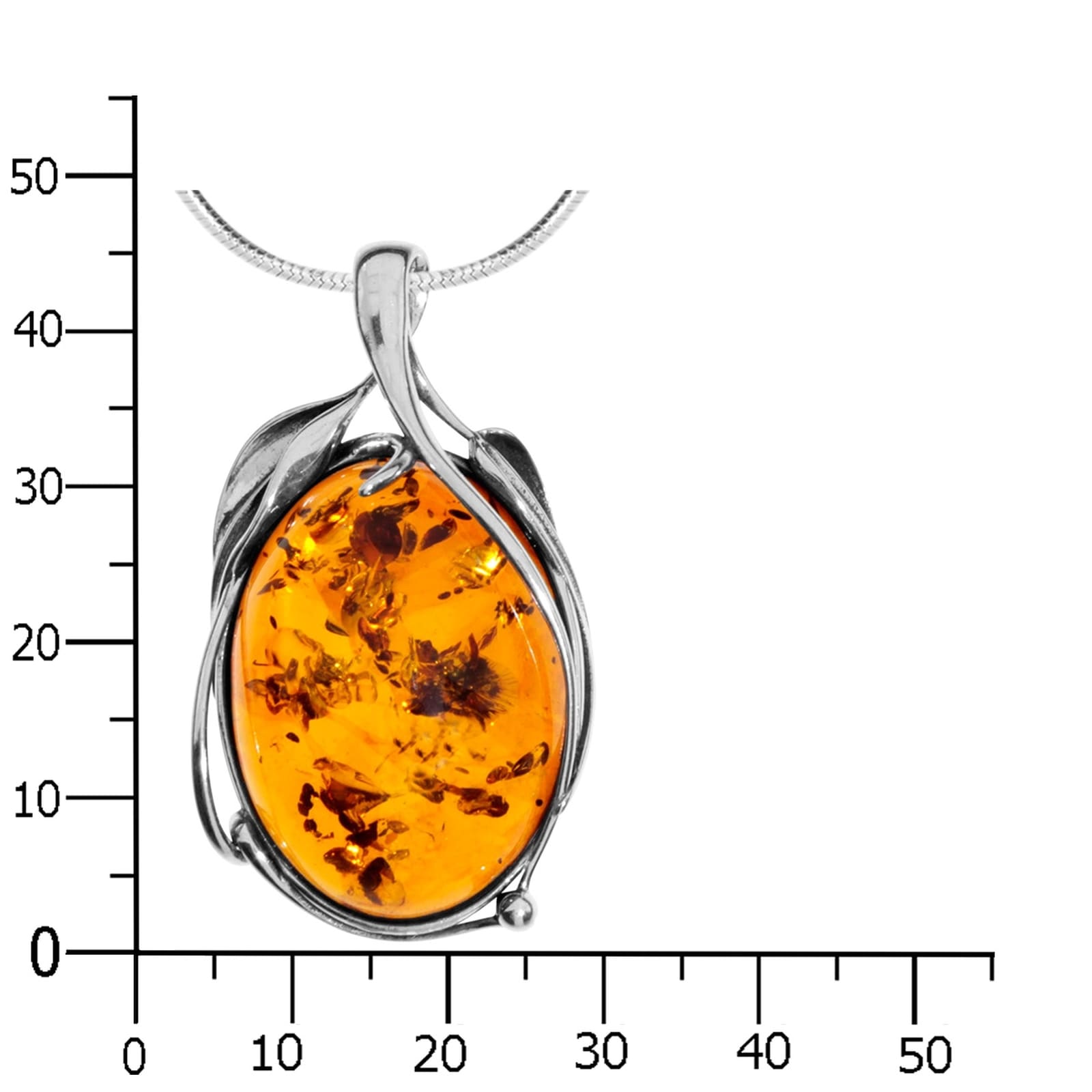 OSTSEE-SCHMUCK Kette mit Anhänger »- Annegret - Silber 925/000 - Bernstein«